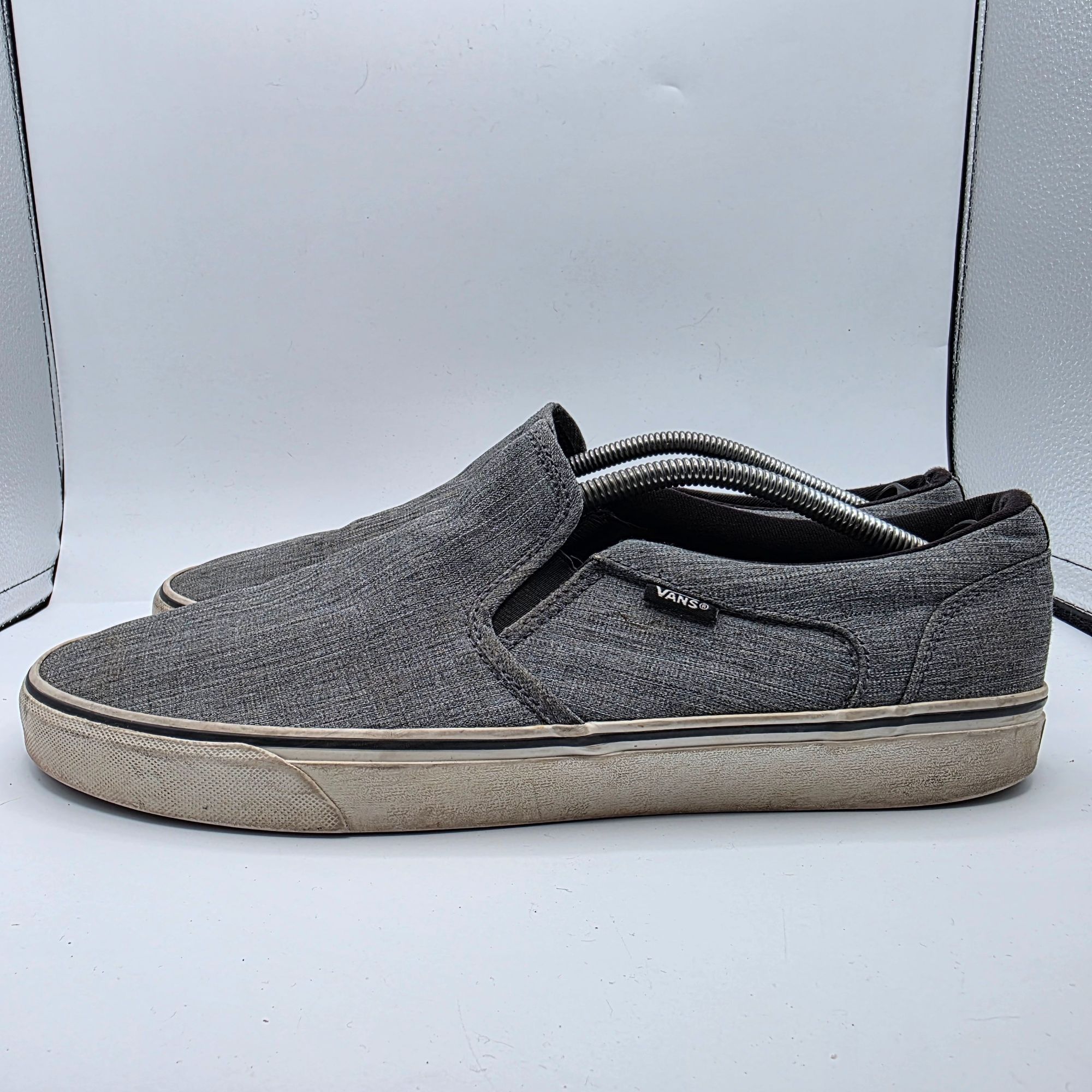 Vans Vans Asher Skate Slip On Mens Size 13 Gray Shoes Casual Outd Size US 13 / EU 46 - 13 Thumbnail