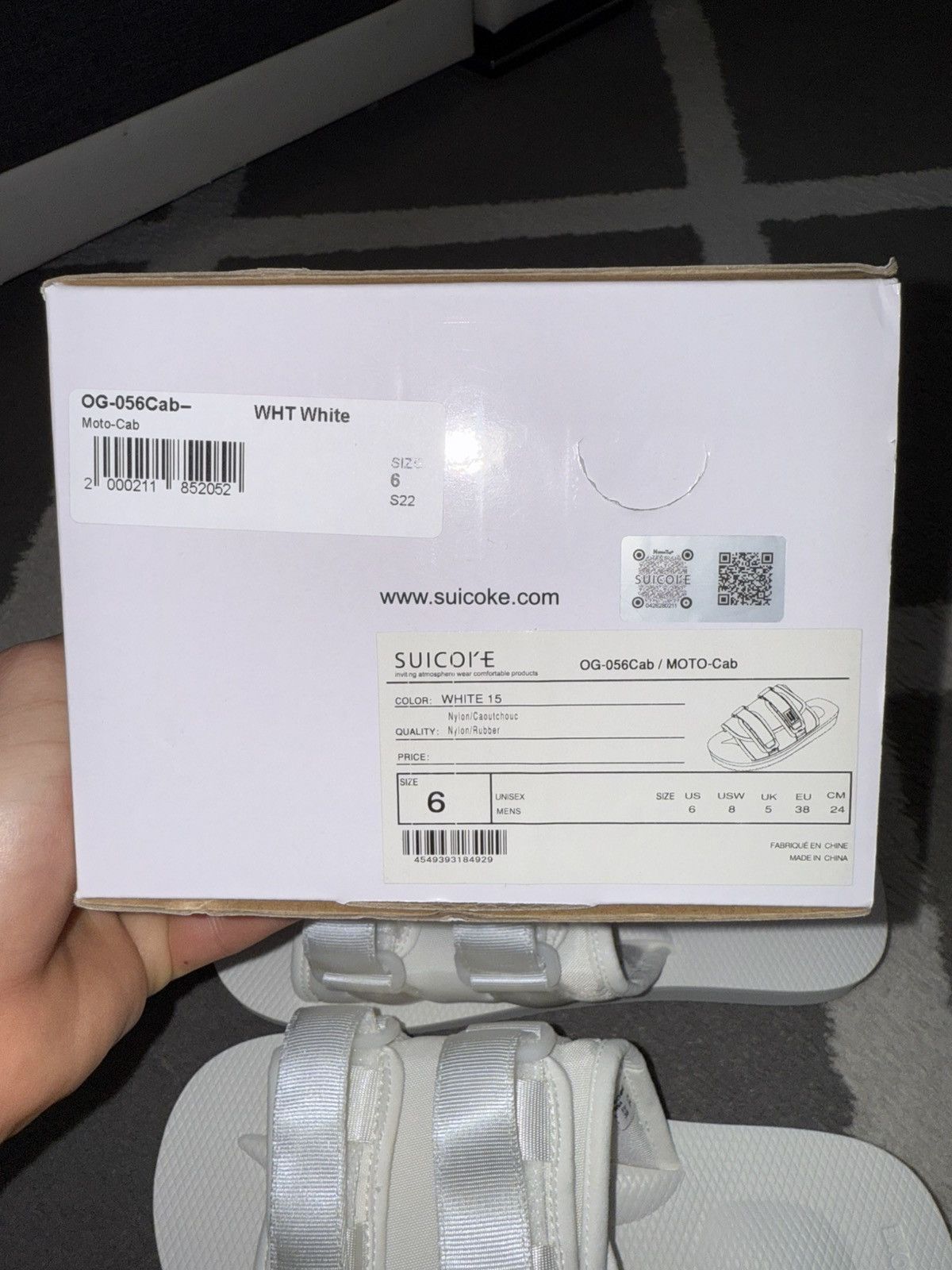 Designer Suicoke Moto Cab OG-056 White Slides Sandals Size US 6 / IT 36 - 20 Thumbnail