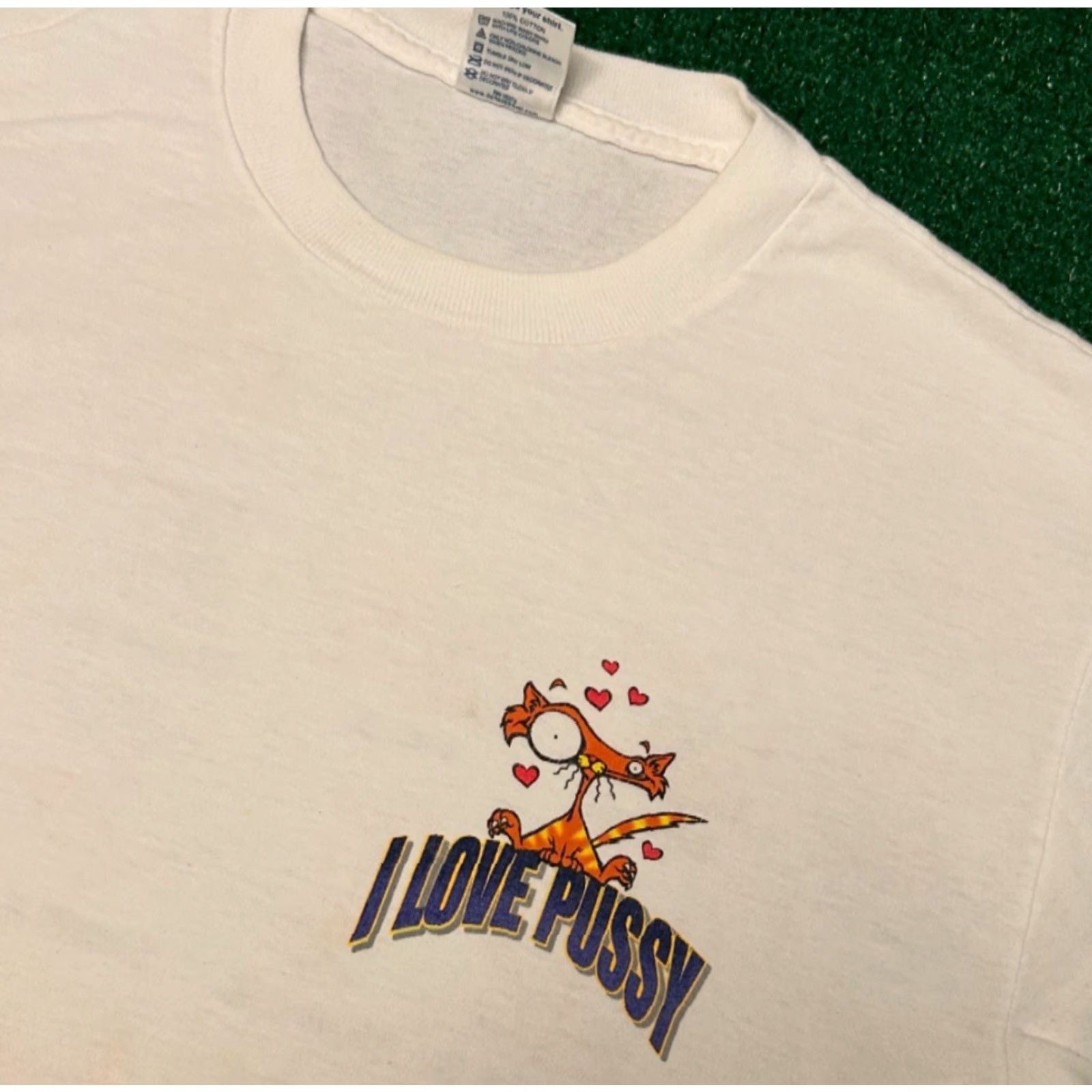Vintage VINTAGE Unbranded T-Shirt Mens M White 90s Hip Hop Punk Skater Funny Adult Humor Way To Have Fun With A Pussy VTG Shirt Mens M Size US M / EU 48-50 / 2 - 2 Thumbnail