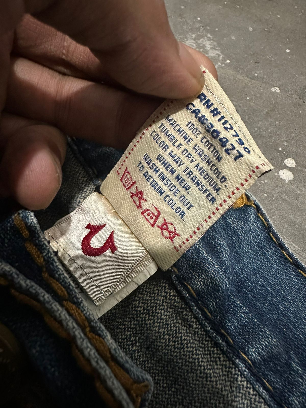 True Religion 🔥Rare!!! True Religion Sequin Logo Joey Super T Jeans Size US 34 / EU 50 - 13 Thumbnail