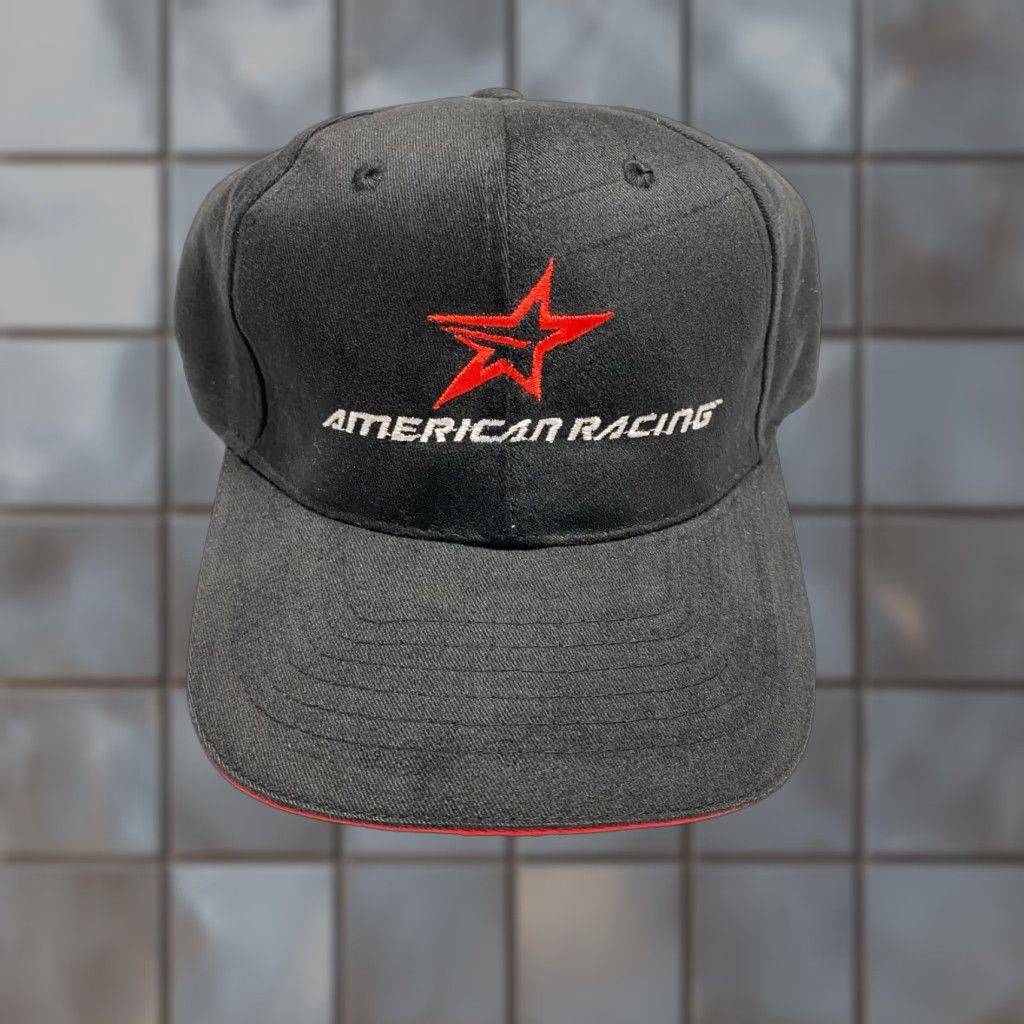 Vintage VINTAGE Magic American Racing Baseball Cap Mens One Size Black Cotton Twill Adjustable Outdoor Sports Size ONE SIZE - 1 Thumbnail