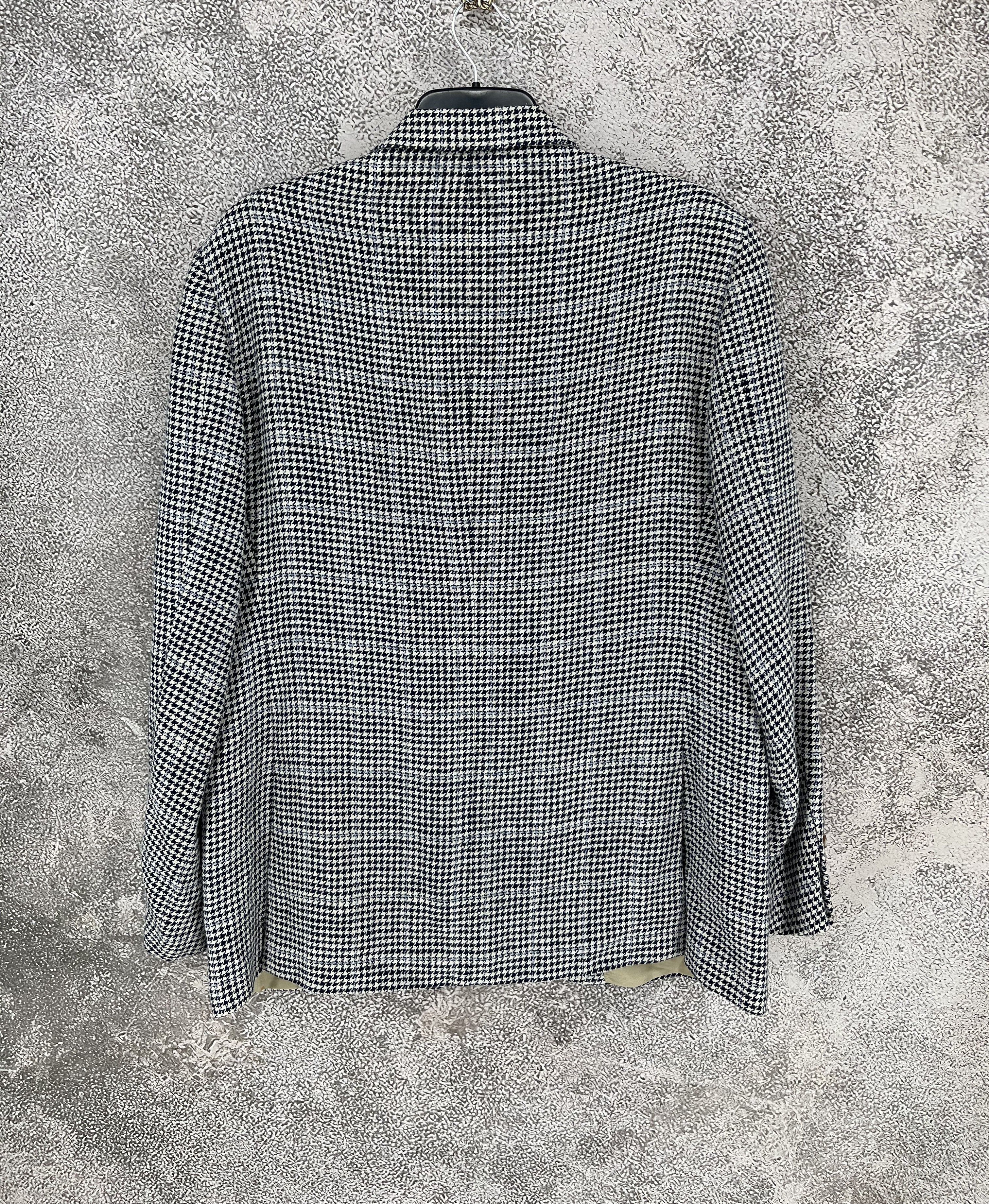 Polo Ralph Lauren POLO RALPH LAUREN Herringbone Blazer Jacket Made in Italy Size 44R - 7 Thumbnail