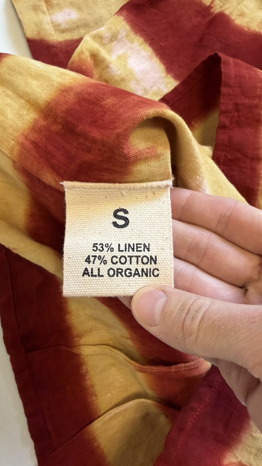 Story Mfg. ‘Fire Tie Dye’ Striped Boxy Shirt Size US S / EU 44-46 / 1 - 8 Thumbnail