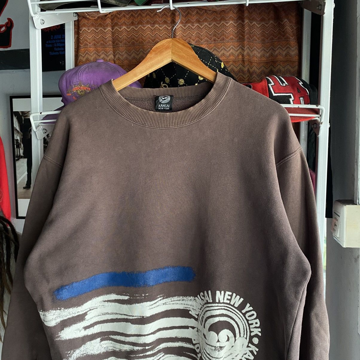 Kansai Yamamoto Vintage Kansai New York Sweatshirt Crewneck Size US L / EU 52-54 / 3 - 3 Thumbnail