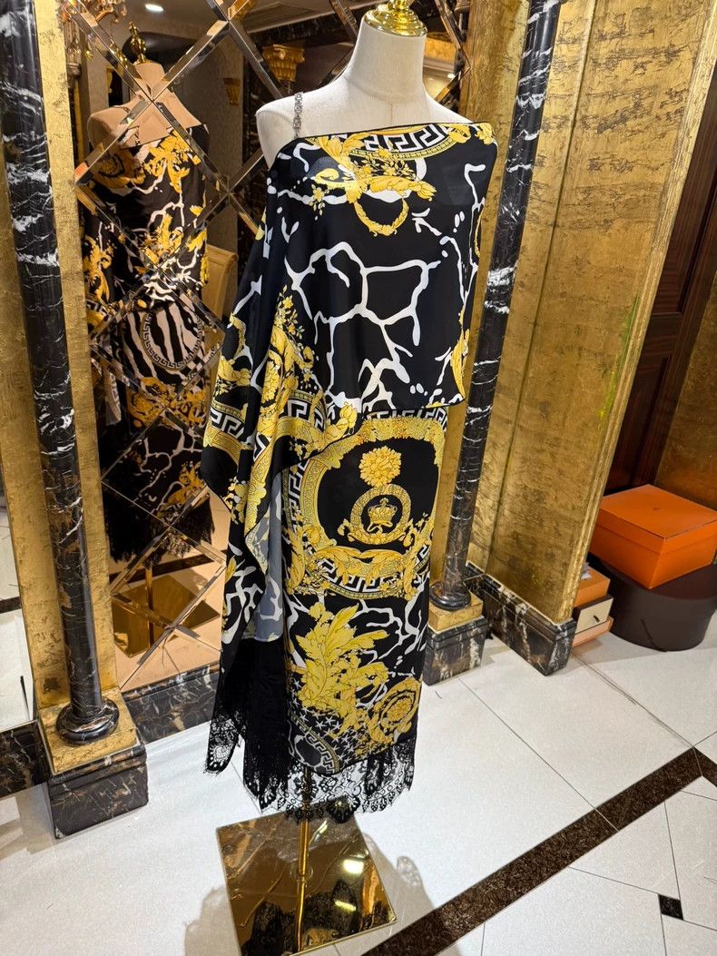 Versace Versace Baroque print camisole cape shawl dress Size M / US 6-8 / IT 42-44 - 3 Thumbnail
