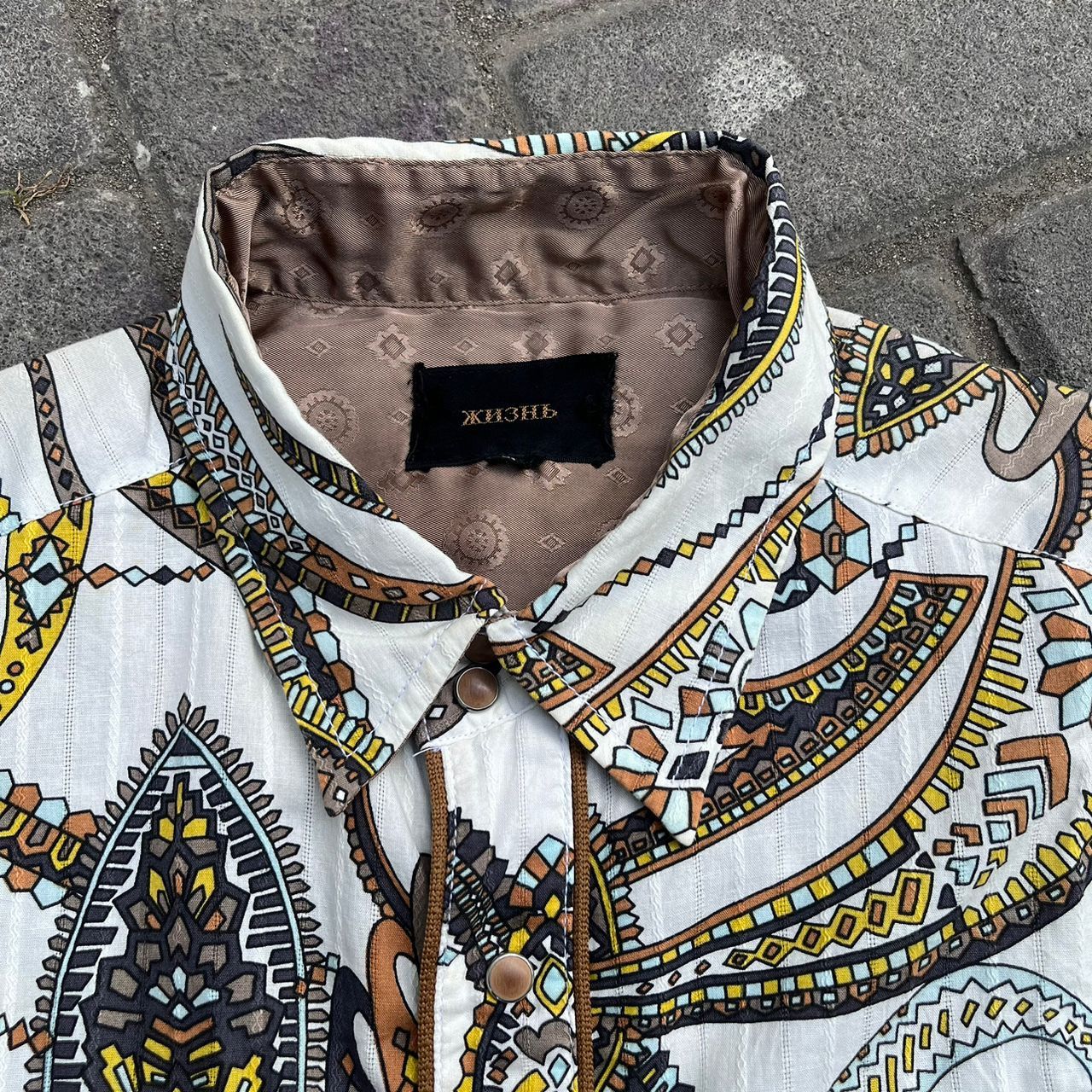 Japanese Brand Vintage Gepaeck Baroque Pattern Shirts Size US L / EU 52-54 / 3 - 4 Thumbnail