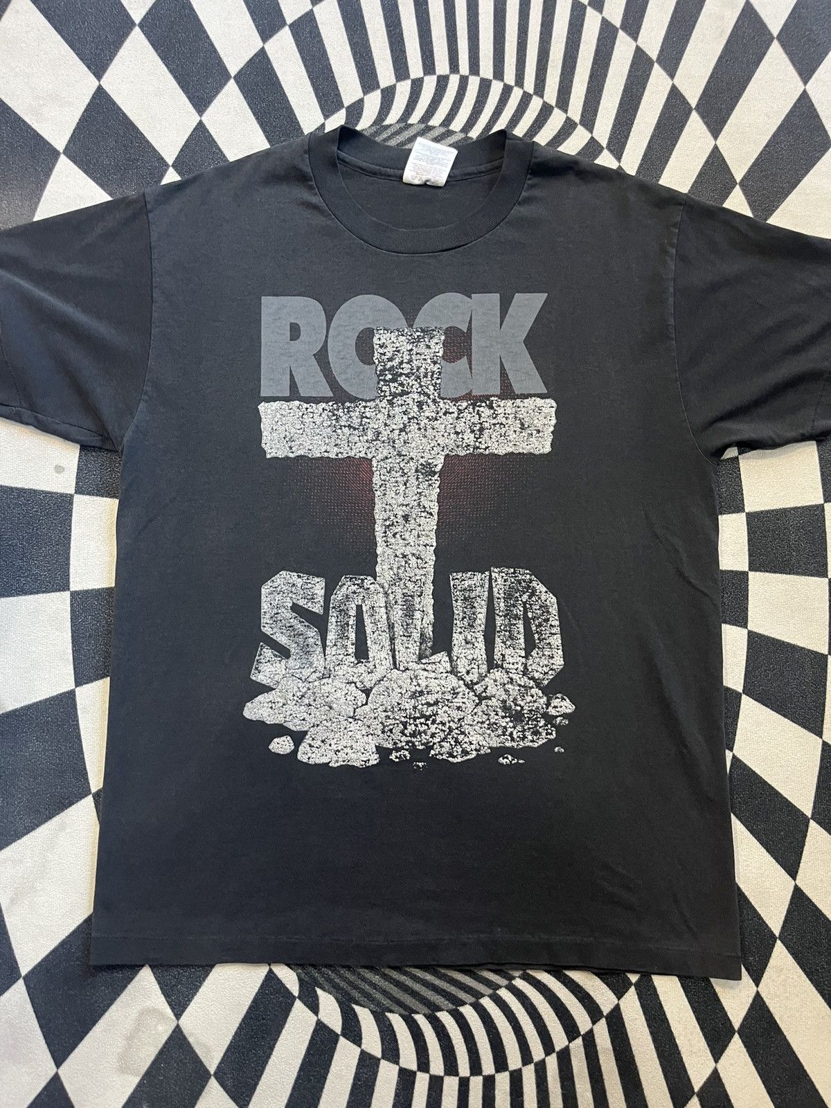 Band Tees Vintage ROCK SOLID Cross 90’s Tshirt Size US L / EU 52-54 / 3 - 3 Thumbnail