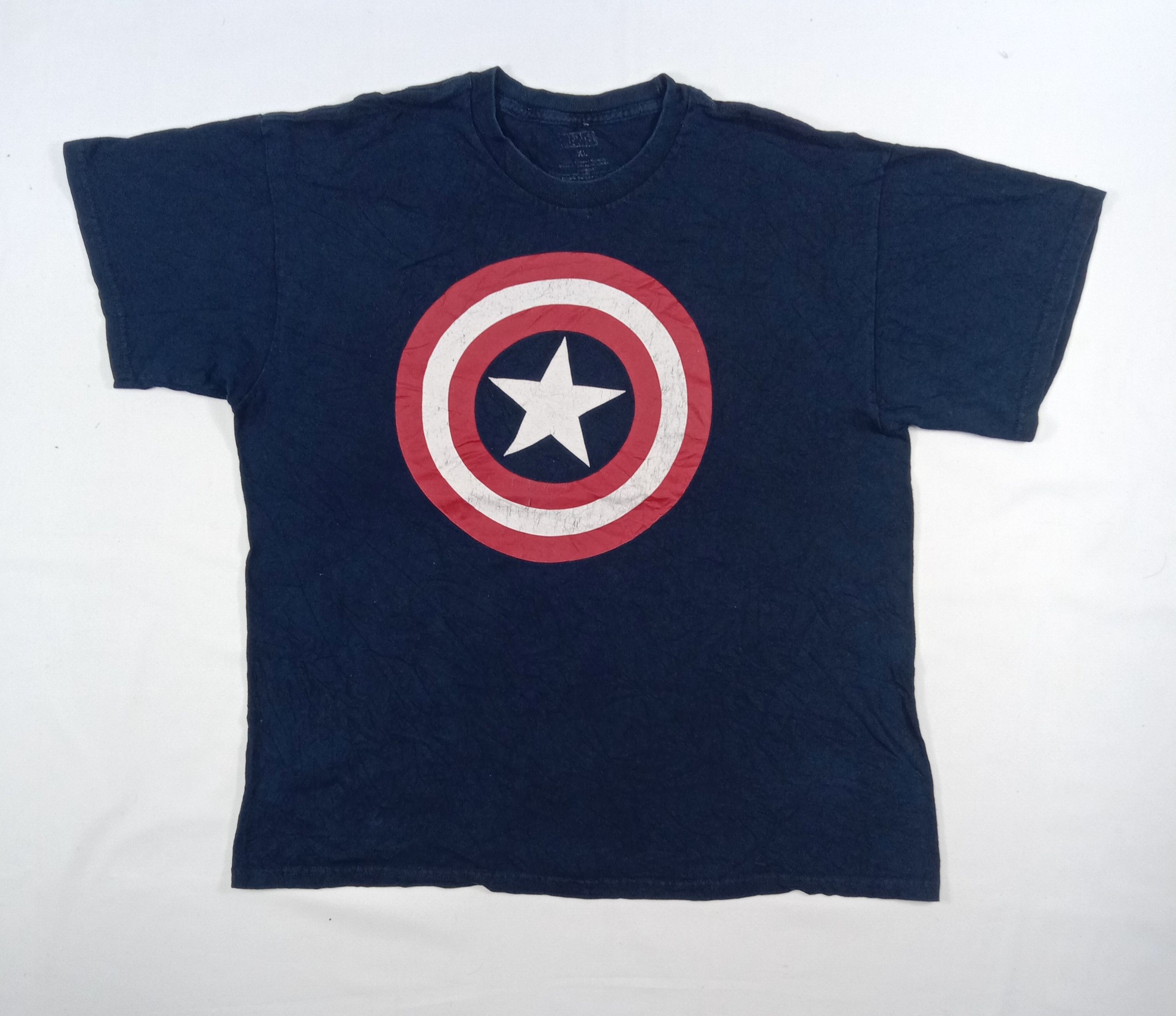 Marvel Comics Vintage Marvel Captain America T Shirt Size US XL / EU 56 / 4 - 1 Thumbnail