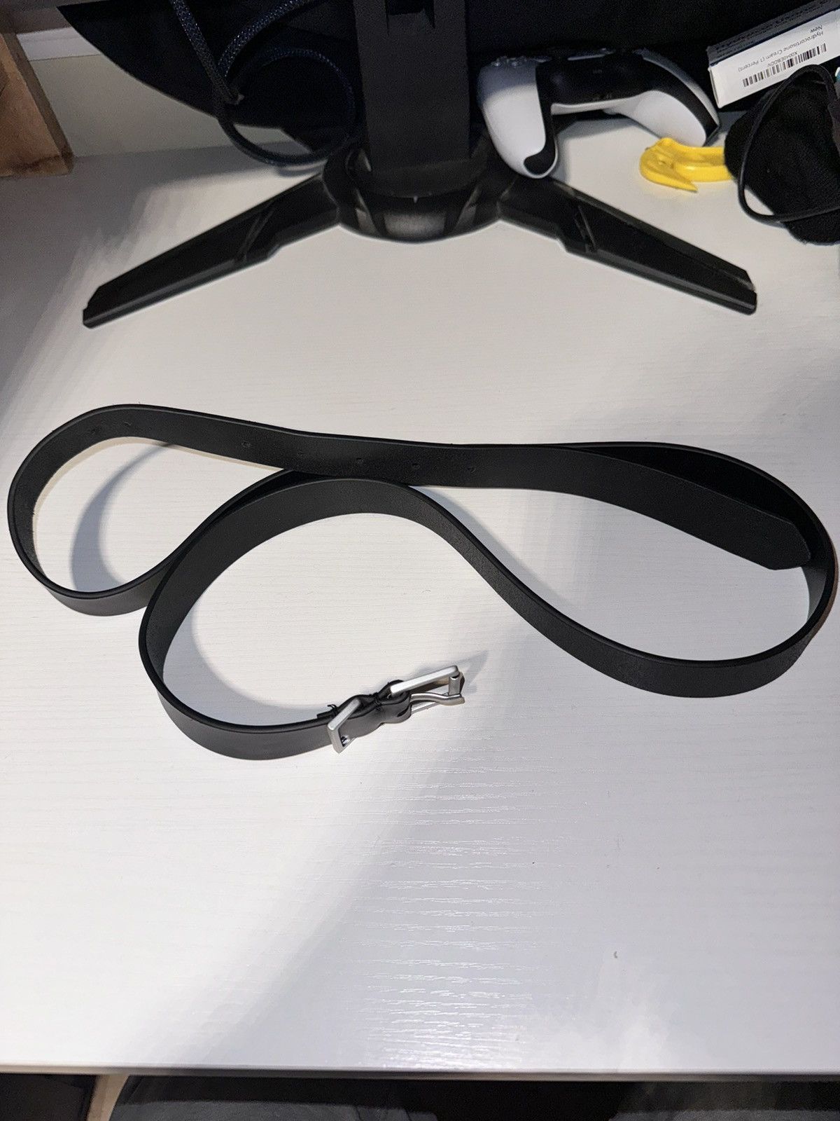 Maison Margiela Maison Margiela Black Calfskin Belt Size ONE SIZE - 1 Thumbnail