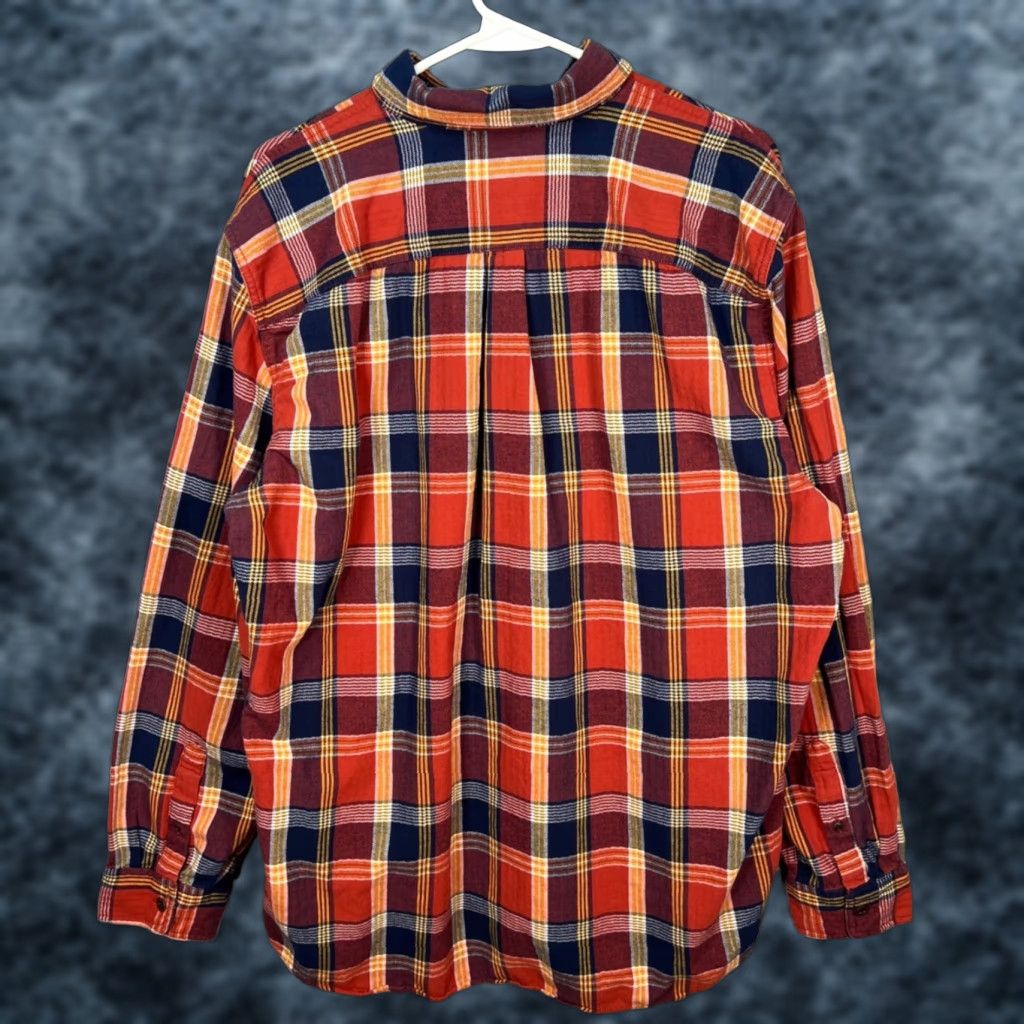 Gap Gap Shirt Mens XL Plaid Flannel Button-Down Regular Fit Red Size US XL / EU 56 / 4 - 1 Thumbnail