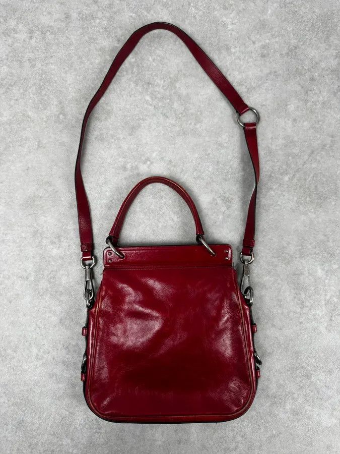 Yves Saint Laurent AW2002 Yves Saint Laurent Red Leather Shoulder Bag Size ONE SIZE - 2 Thumbnail