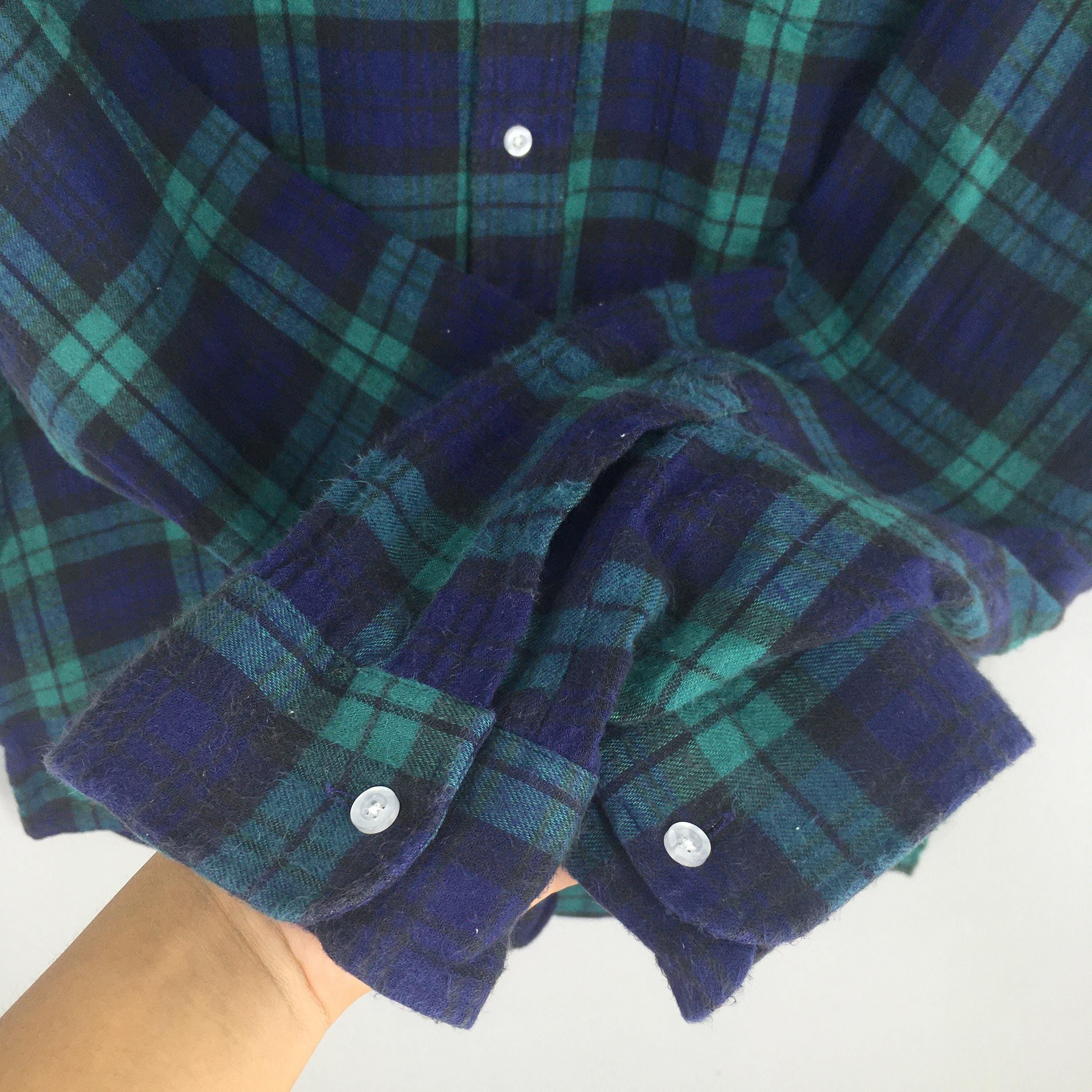 Flannel × L.L. Bean × Vintage Vintage LL Bean Flannel Checkered Shirt Men Medium Size US M / EU 48-50 / 2 - 4 Thumbnail