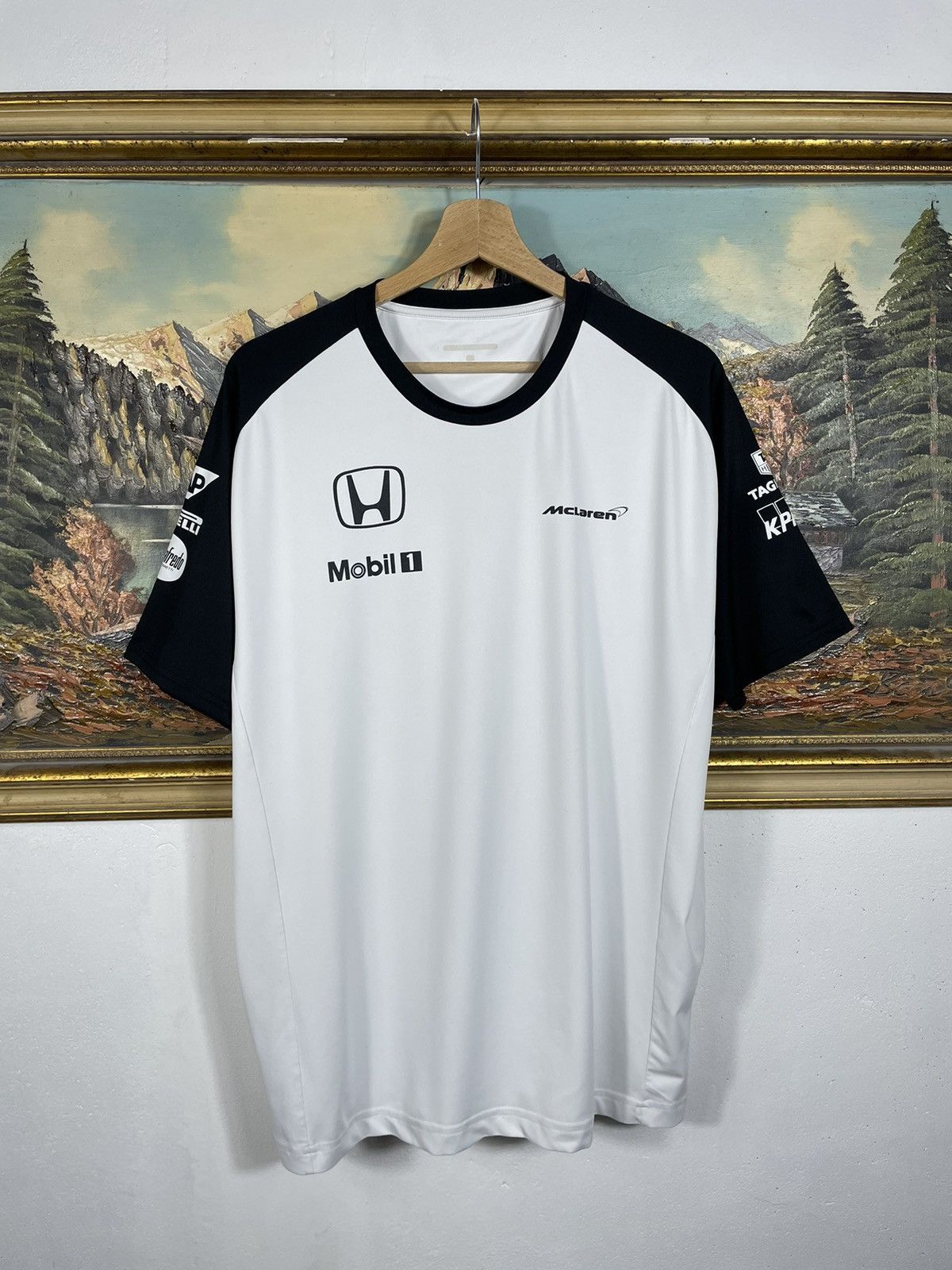 Formula 1 × Honda × Malcolm McLaren Formula F1 Honda Mclaren Jersey Racing Race Motor T-shirt Size US XL / EU 56 / 4 - 1 Thumbnail