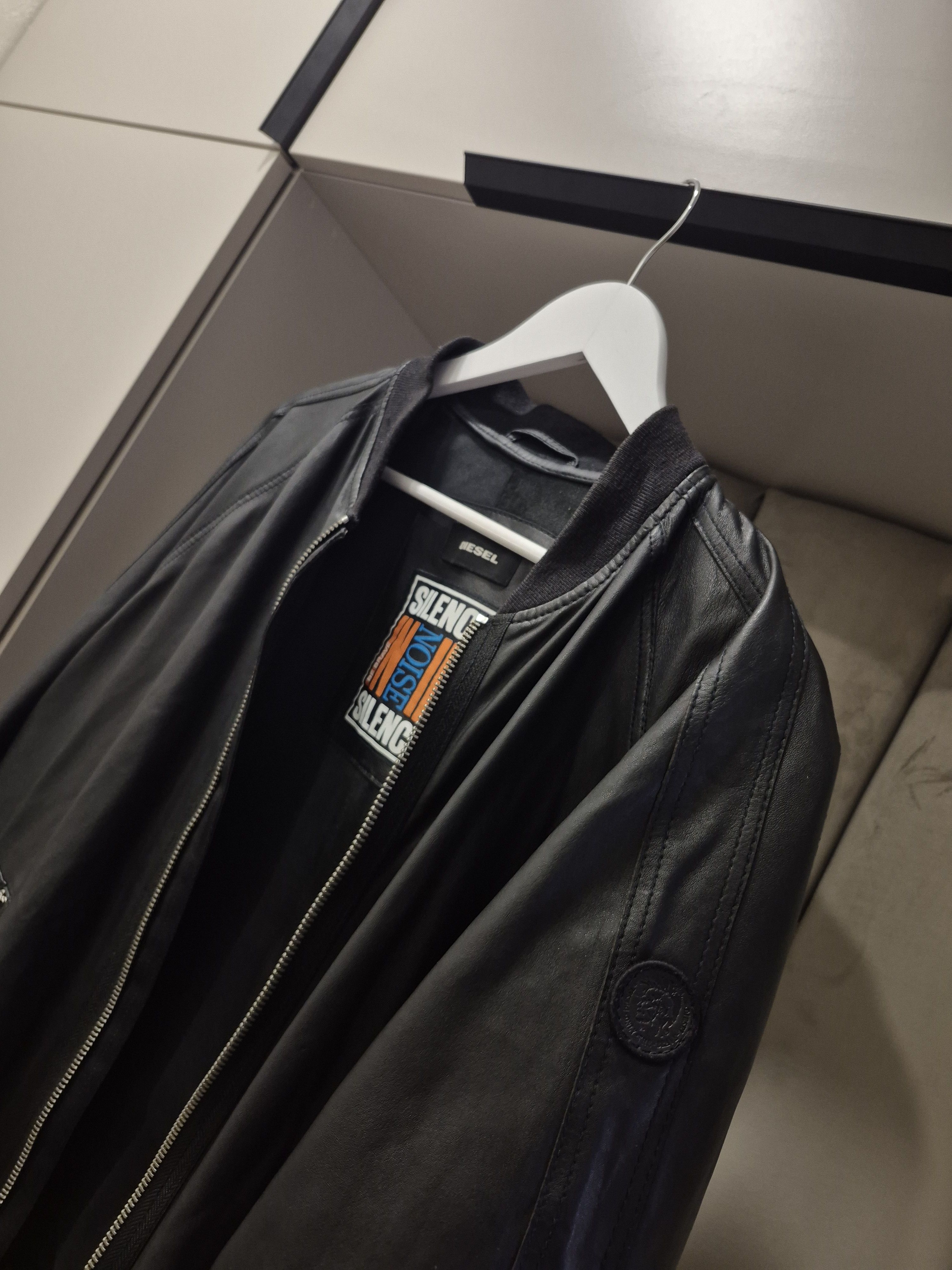 Diesel Diesel men leather bomber jacket Size US XL / EU 56 / 4 - 4 Thumbnail