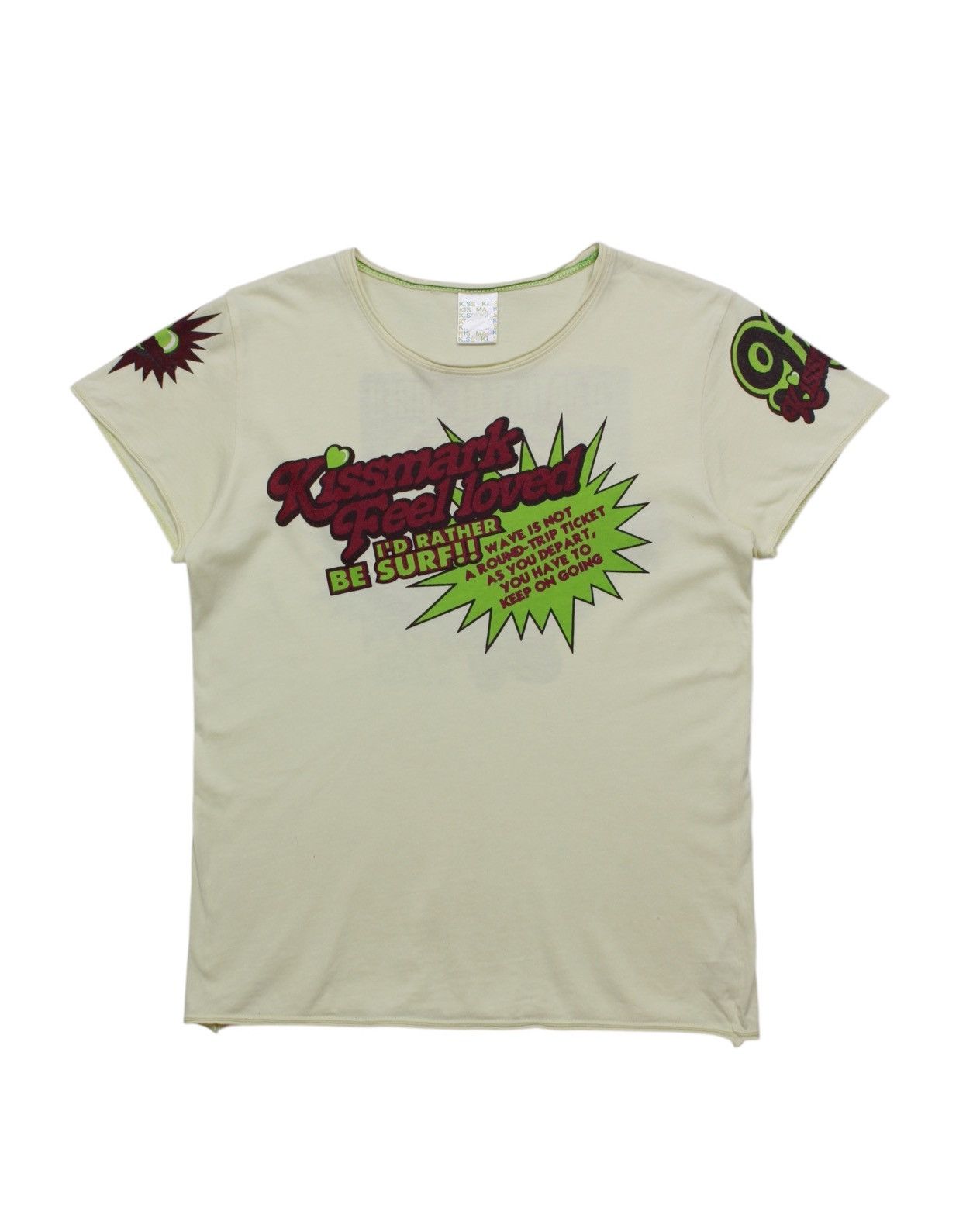 Japanese Brand 2000S KISSMARK FEEL LOVED TEE Size M / US 6-8 / IT 42-44 - 1 Thumbnail