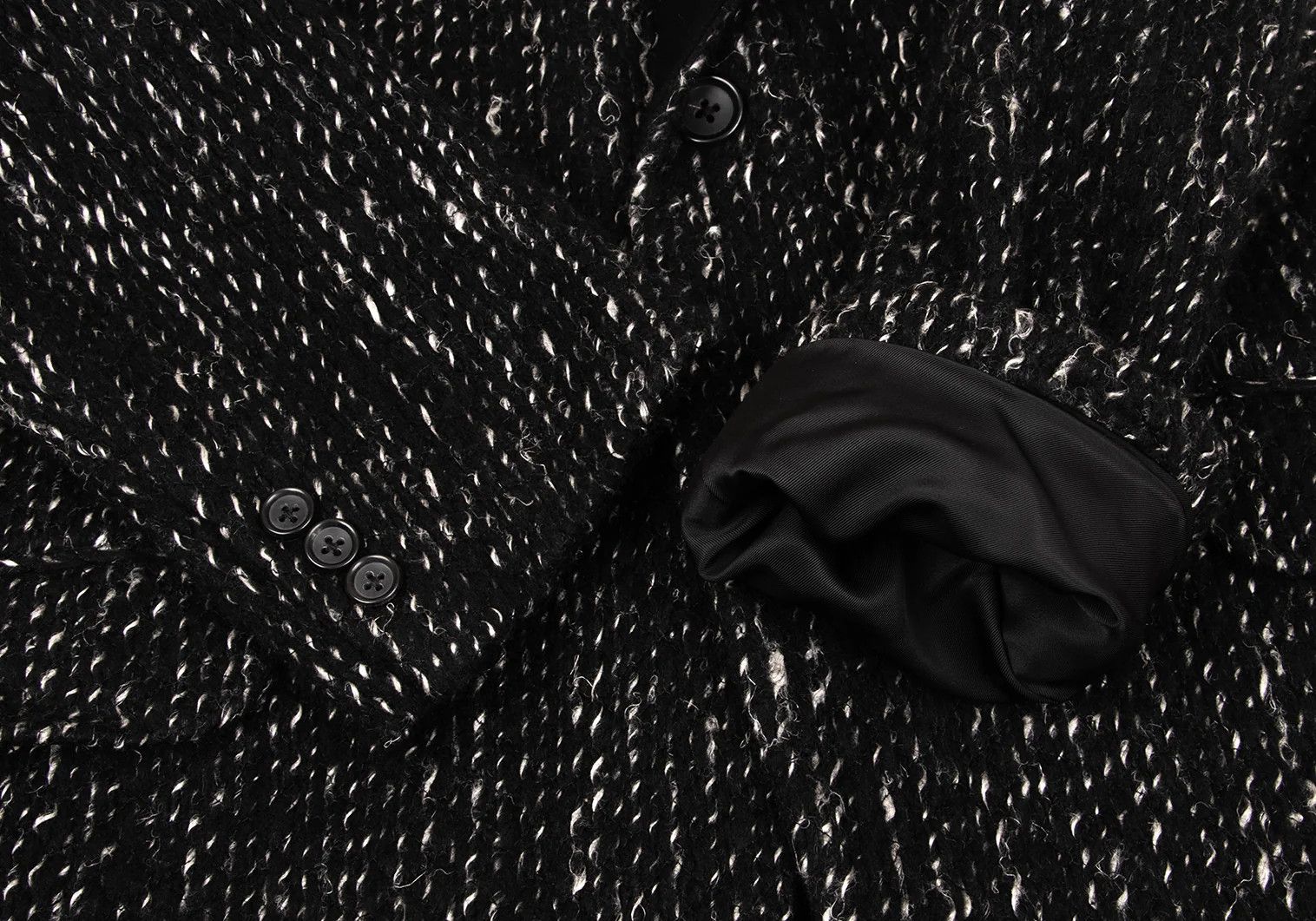Yohji Yamamoto Yohji Yamamoto Lapel-Panelled Pile Jacket Size US S / EU 44-46 / 1 - 8 Thumbnail