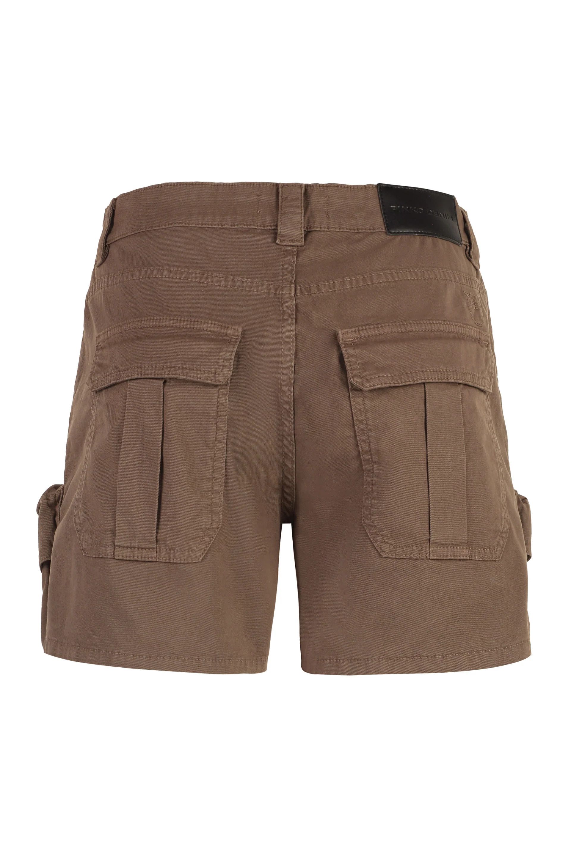 Pinko o1s22i1n0824 Porta Cargo Shorts in Brown Size 26" / US 2 / IT 38 - 2 Thumbnail