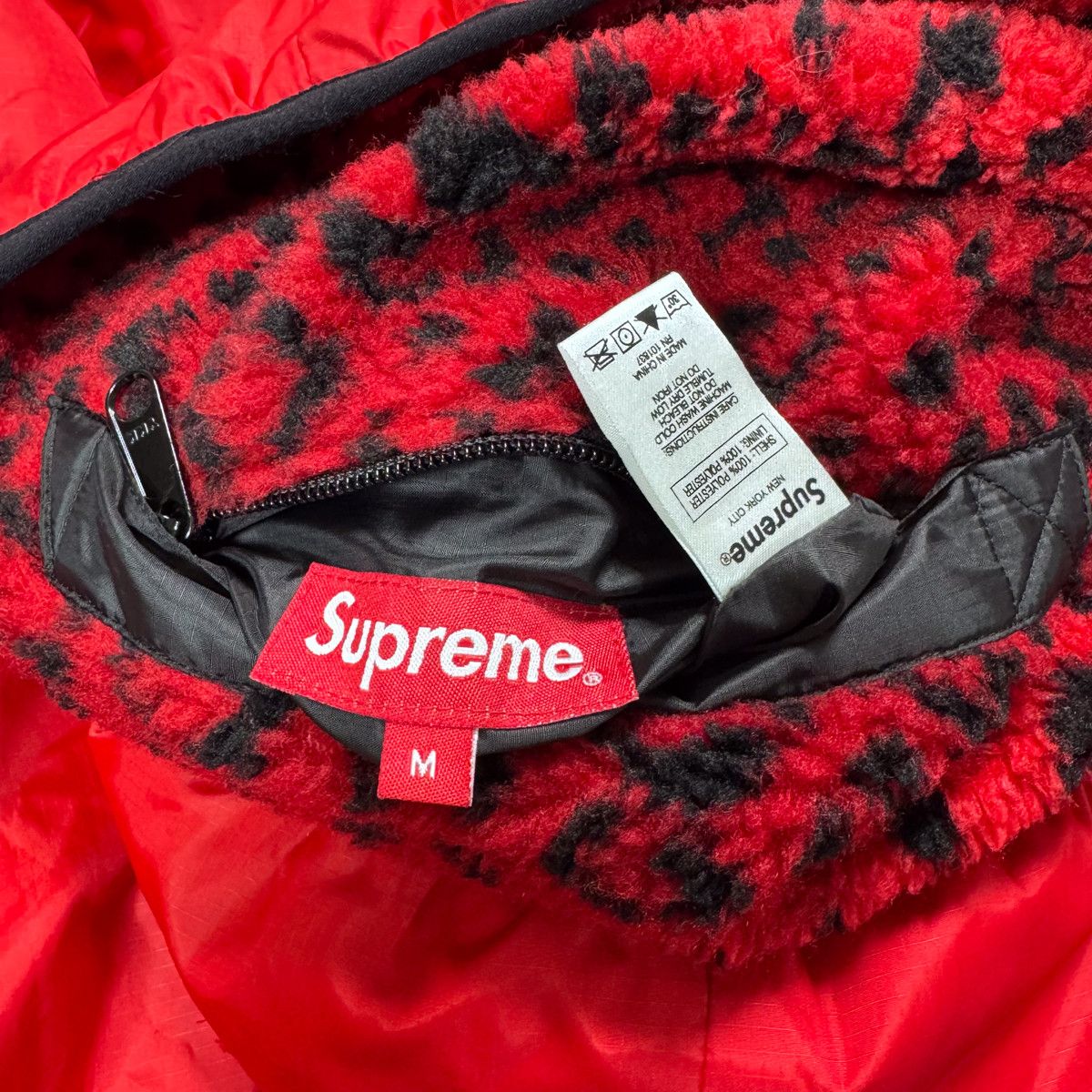 Supreme SUPREME AW2017 LEOPARD REVERSIBLE FLEECE JACKET Size US M / EU 48-50 / 2 - 6 Thumbnail