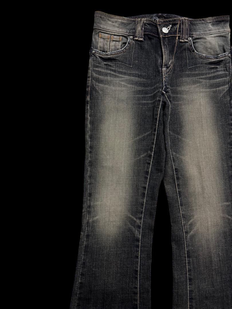 Japanese Brand BELL BOTTOM Sick Something Edwin Rusty Mudwash Dark Jeans Size US 28 / EU 44 - 4 Thumbnail