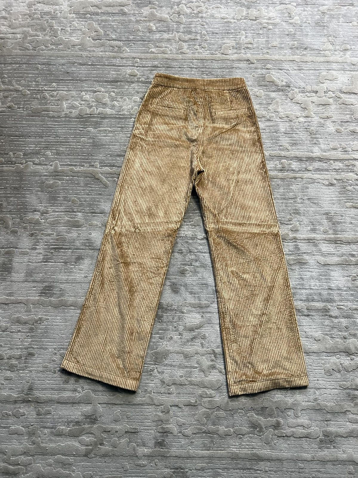 Sezane Sezane velvet beige pants luxury basic striped Portugal Size 24" / US 00 / IT 34 - 8 Thumbnail