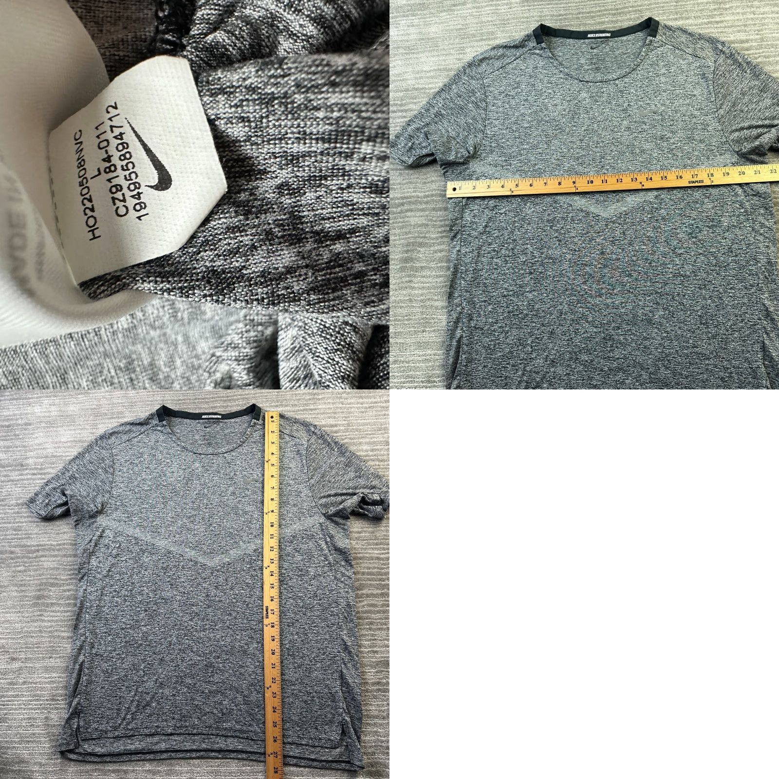 Nike Nike Shirt Mens Large Gray Dri Fit Rise 365 Running Gym Size US L / EU 52-54 / 3 - 8 Thumbnail