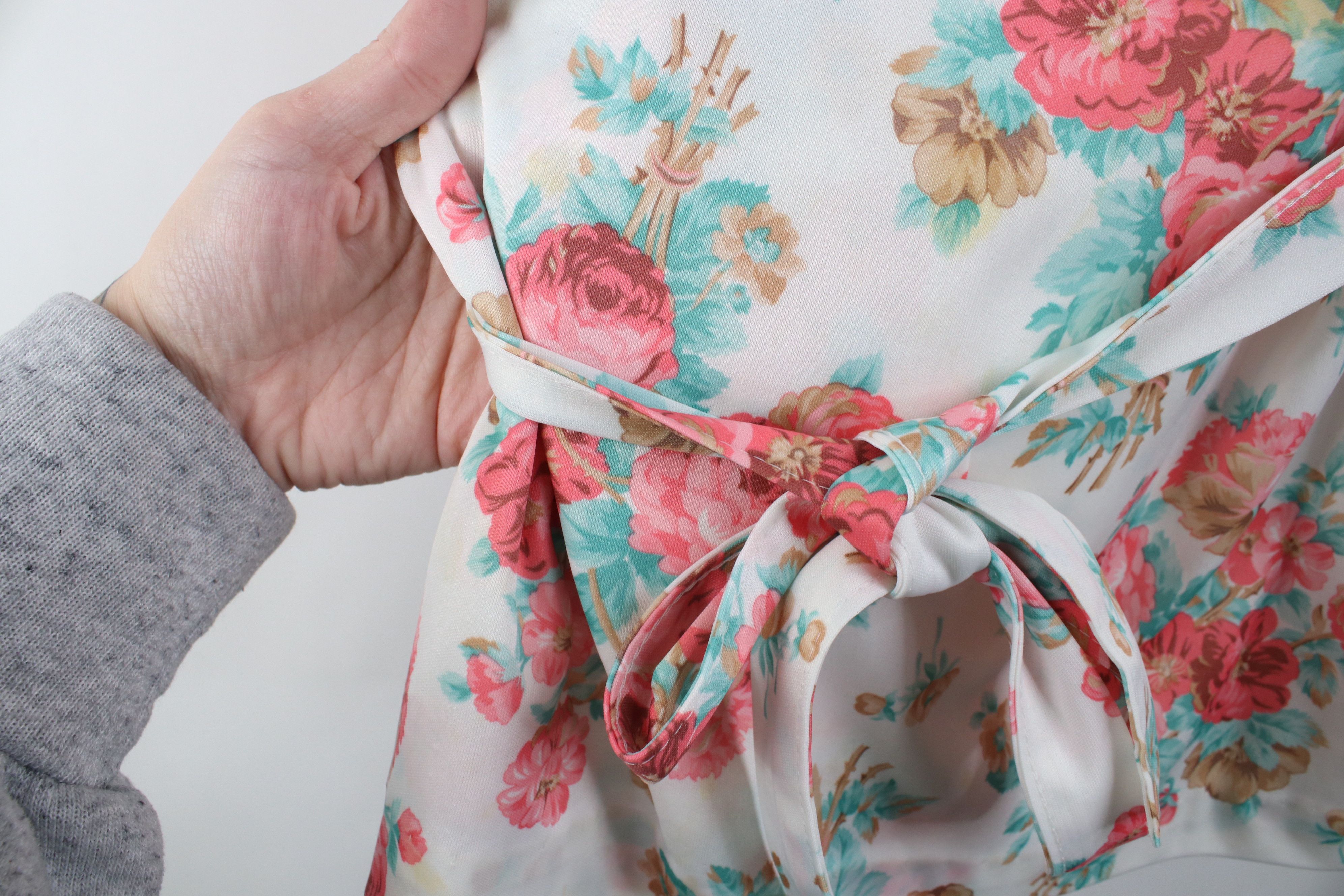 Vintage Vintage 70s Mid Century Modern MCM Flower Knit Shirt Top US Size XL / US 12-14 / IT 48-50 - 4 Thumbnail