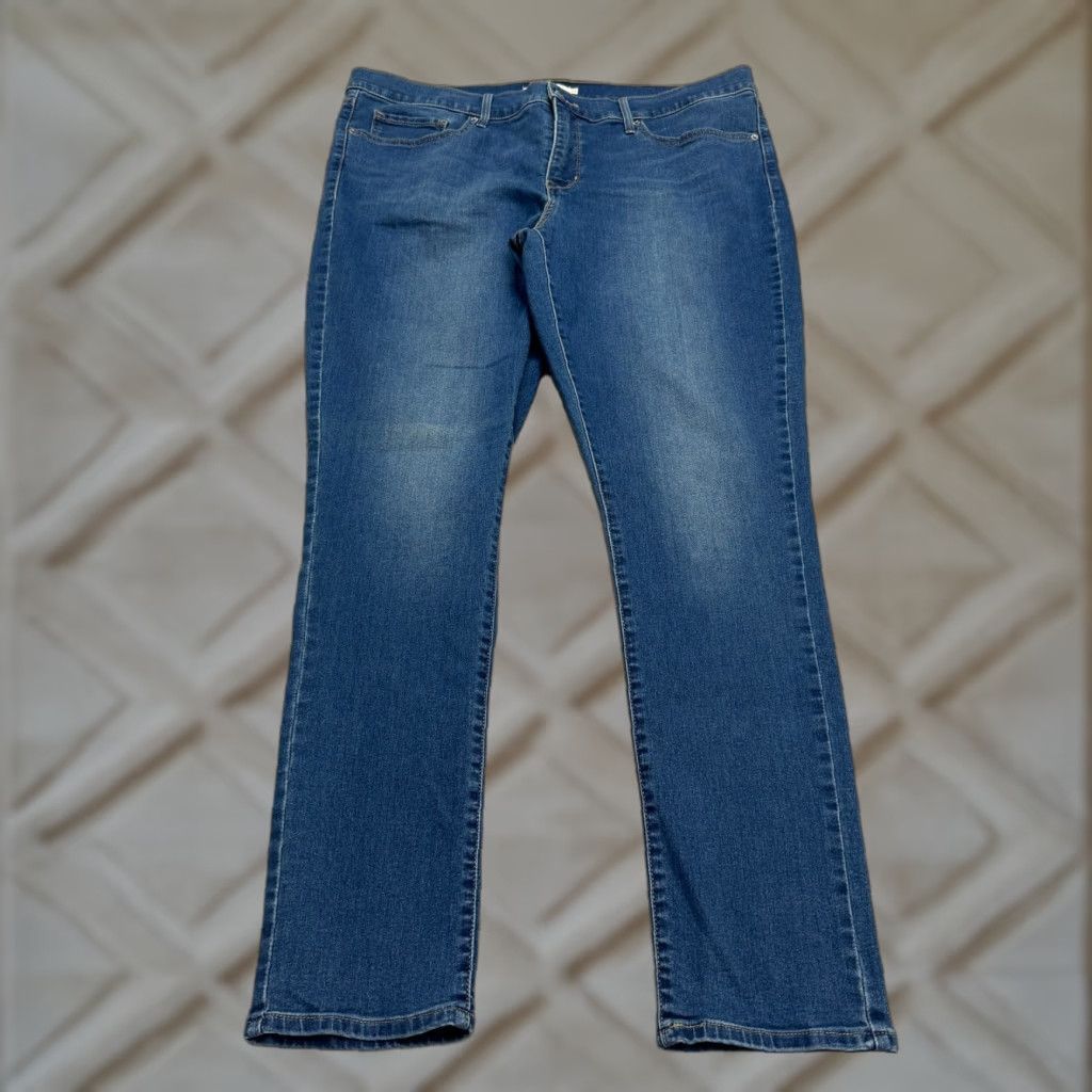 Levi's 311 Shaping Skinny Denim Jeans Womens 34x32 Blue Mid Rise Stretch NWOT