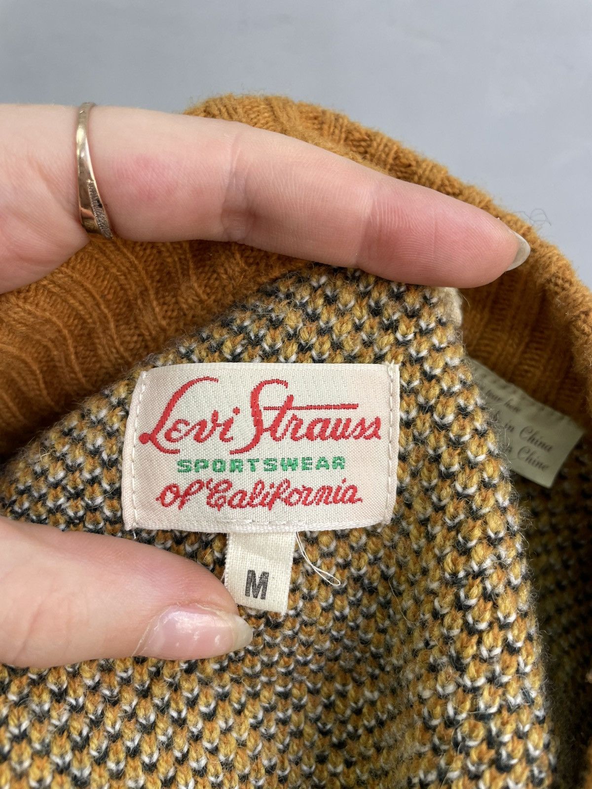Levi's Vintage Clothing Levis vintage crazy print 90s wool sweater y2k Size US M / EU 48-50 / 2 - 11 Thumbnail