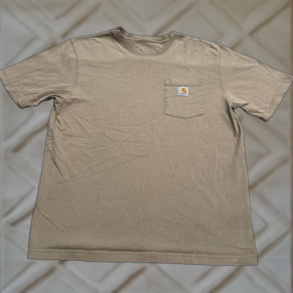 Carhartt Carhartt Shirt Men Large Brown Cotton Pocket Regular Fit Tee Mens Size US L / EU 52-54 / 3 - 1 Thumbnail