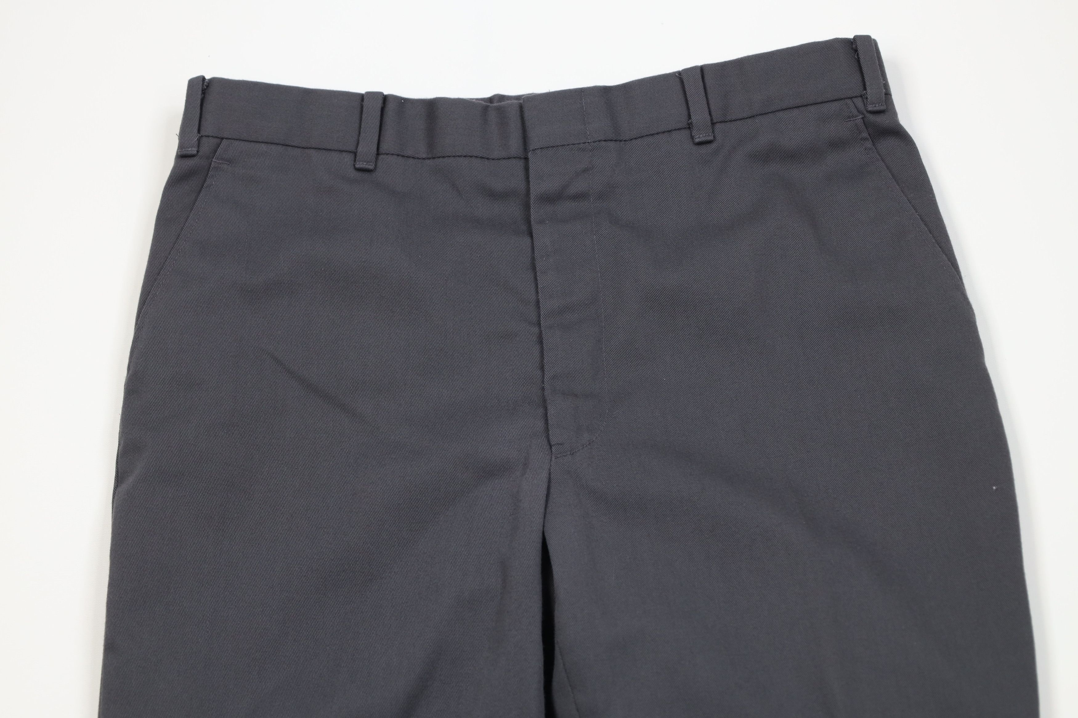 Vintage Vintage 70s Streetwear Twill Wide Leg Chino Pants Gray USA Size US 34 / EU 50 - 2 Thumbnail