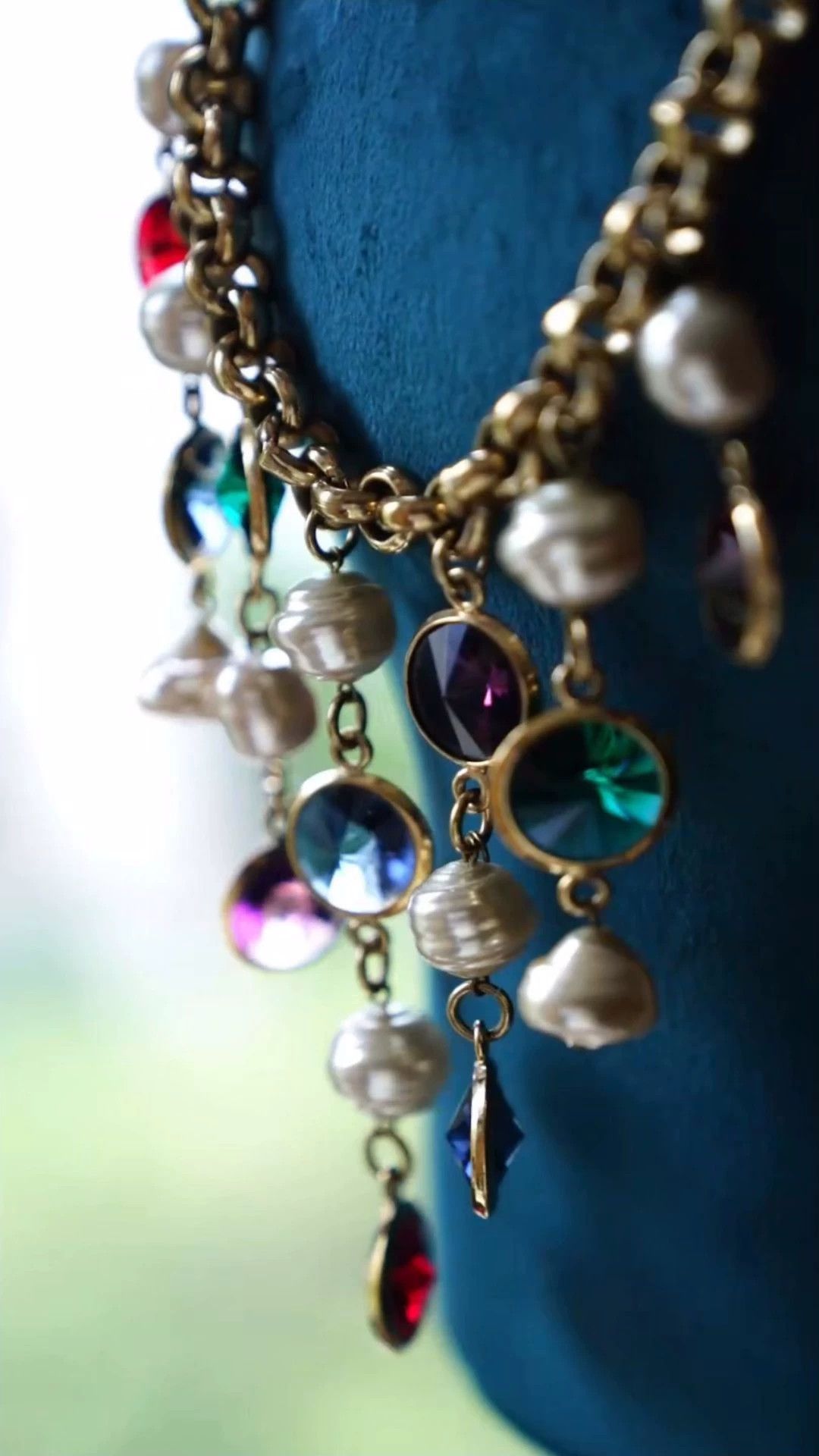 Vintage Vintage French Crystal Pearl Necklace Size ONE SIZE - 1 Thumbnail