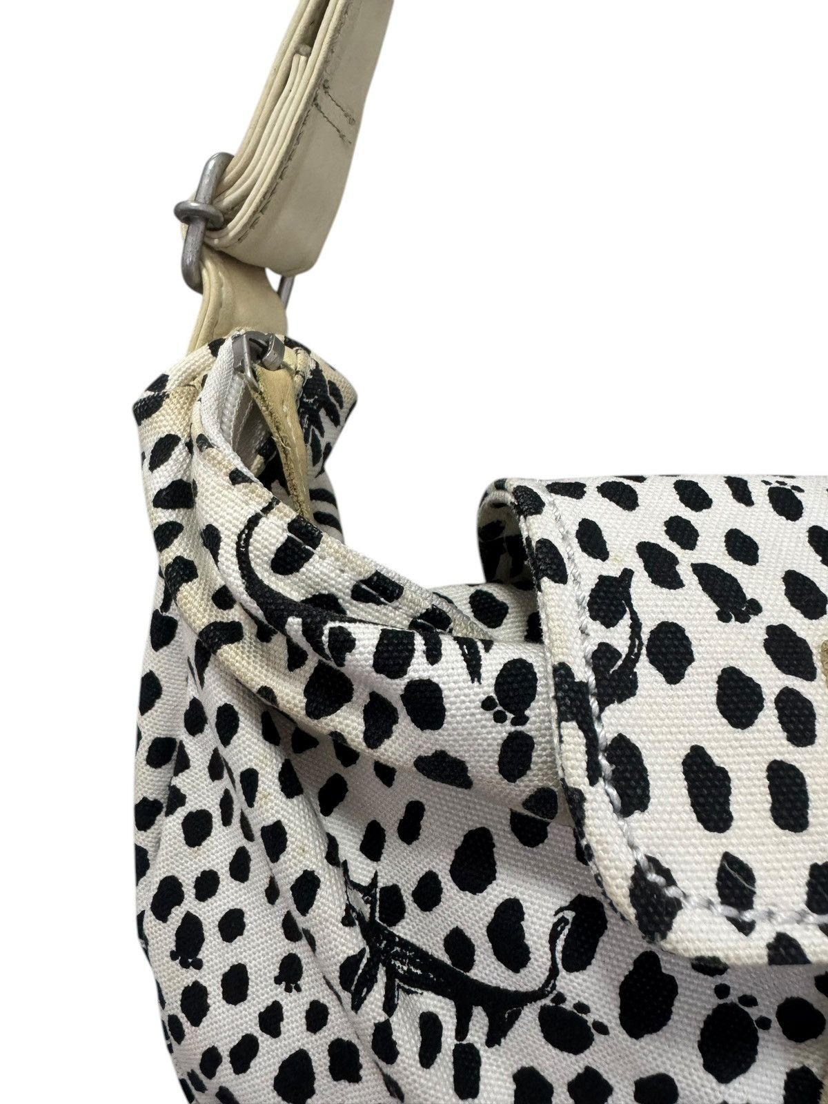 Japanese Brand × Tsumori Chisato TSUMORI CHISATO LEOPARD CAMO BLACK WHITE SHOULDER BAG Size ONE SIZE - 2 Thumbnail