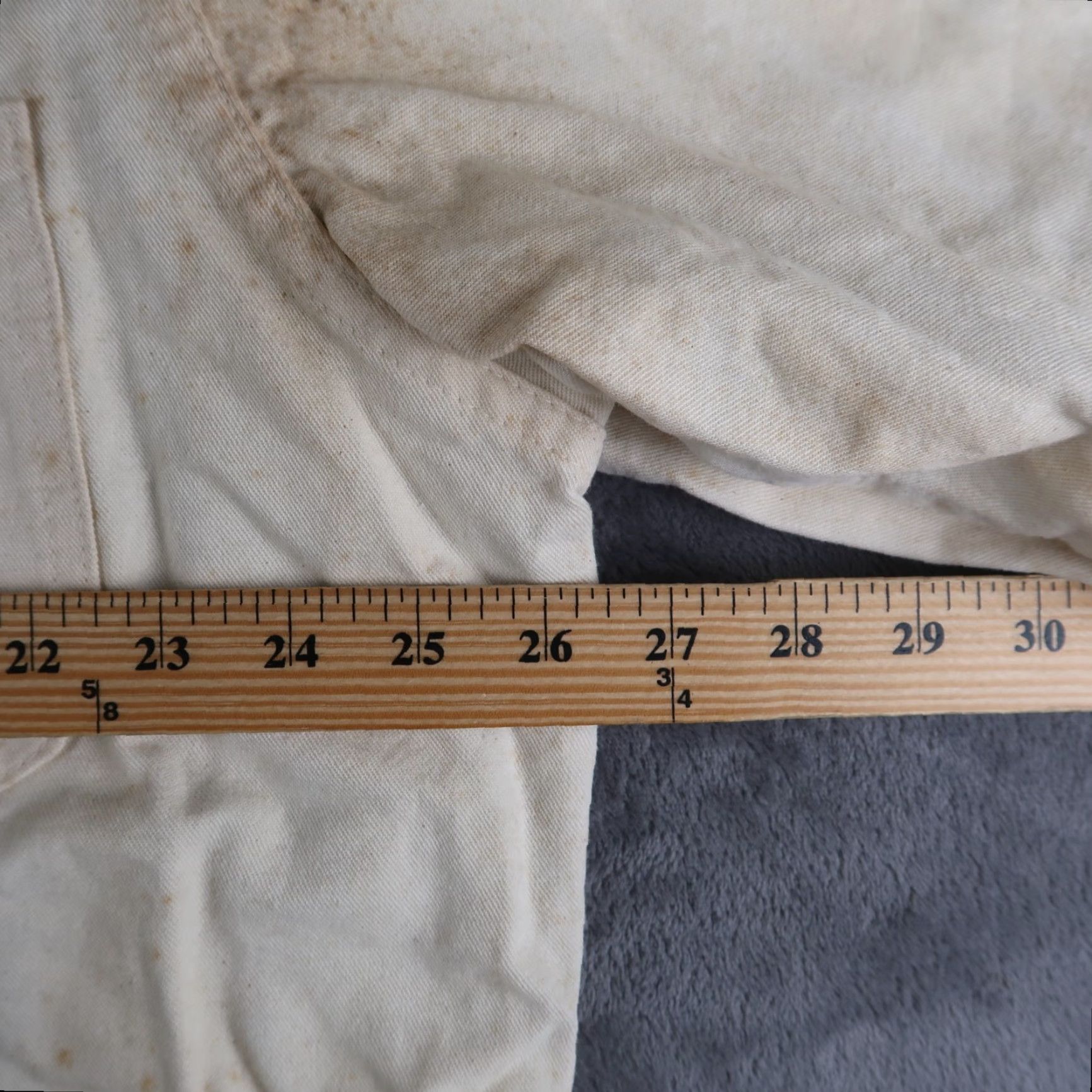 Dickies Vintage Dickies 90s Flannel Lined Painter Chore Jacket Coat Workwear XL Ivory Men Size US XL / EU 56 / 4 - 7 Thumbnail