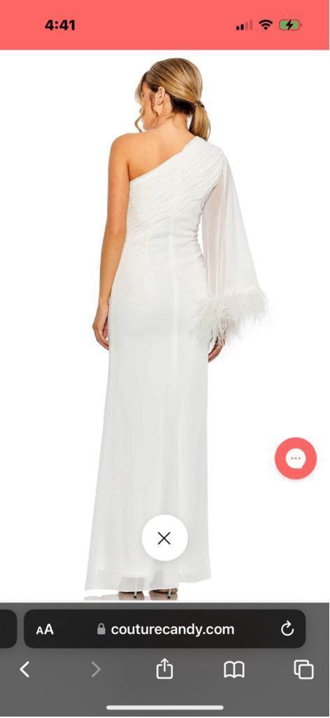 Mac Duggal Women Mac Duggal Dress White Size 6 Size M / US 6-8 / IT 42-44 - 2 Thumbnail