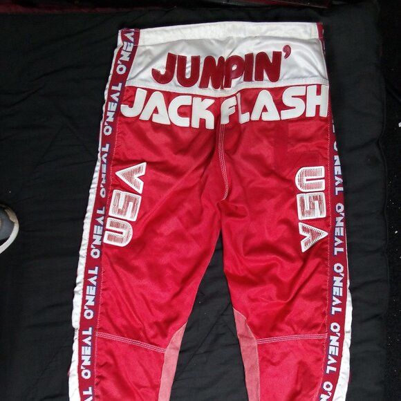 Vintage Vintage O'Neal Jumpin Jack Flash USA Racing Pants Size US 34 / EU 50 - 4 Thumbnail