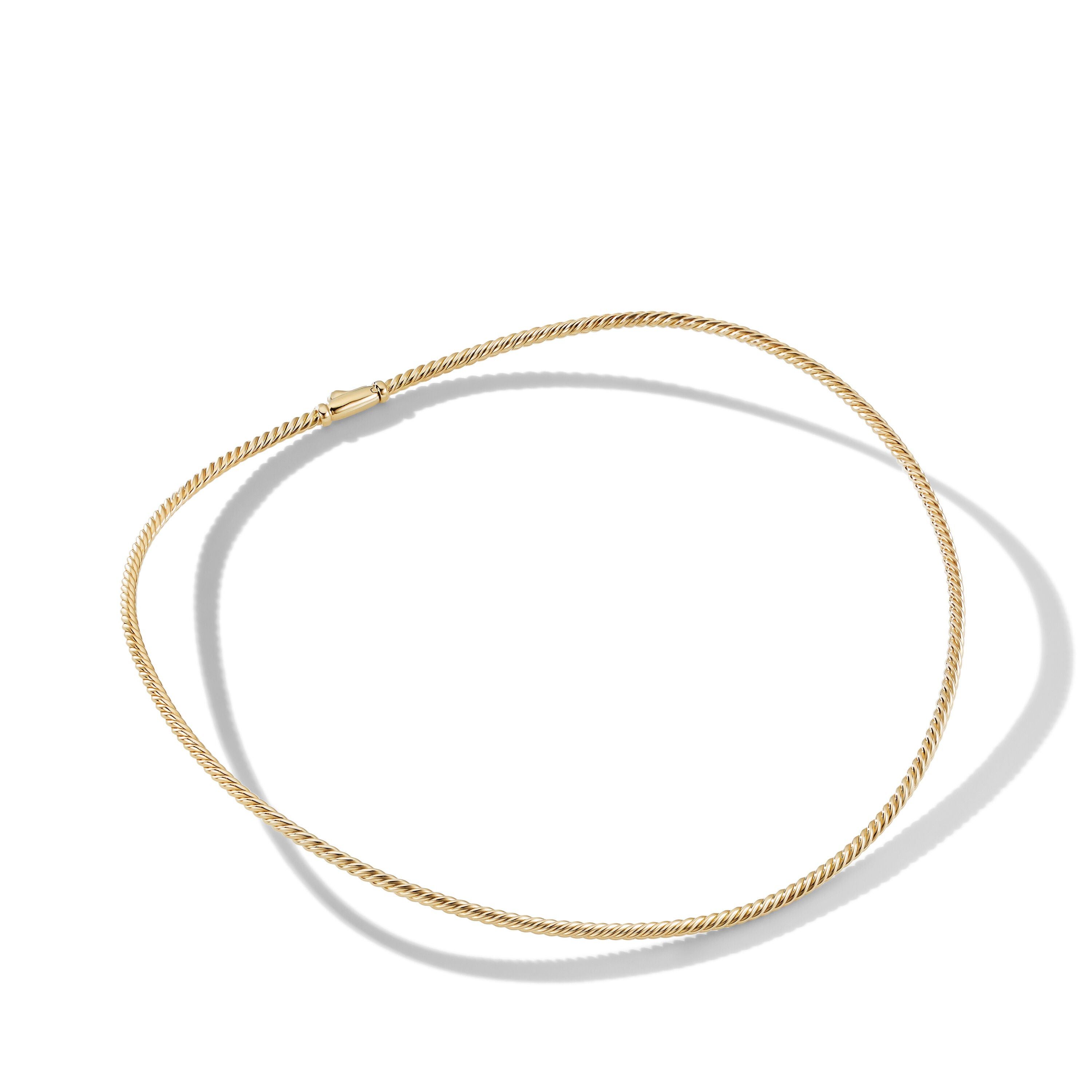 David Yurman o1w1db10525 N17406 Necklace in 18K Yellow Gold & 2.6mm Size ONE SIZE - 2 Thumbnail
