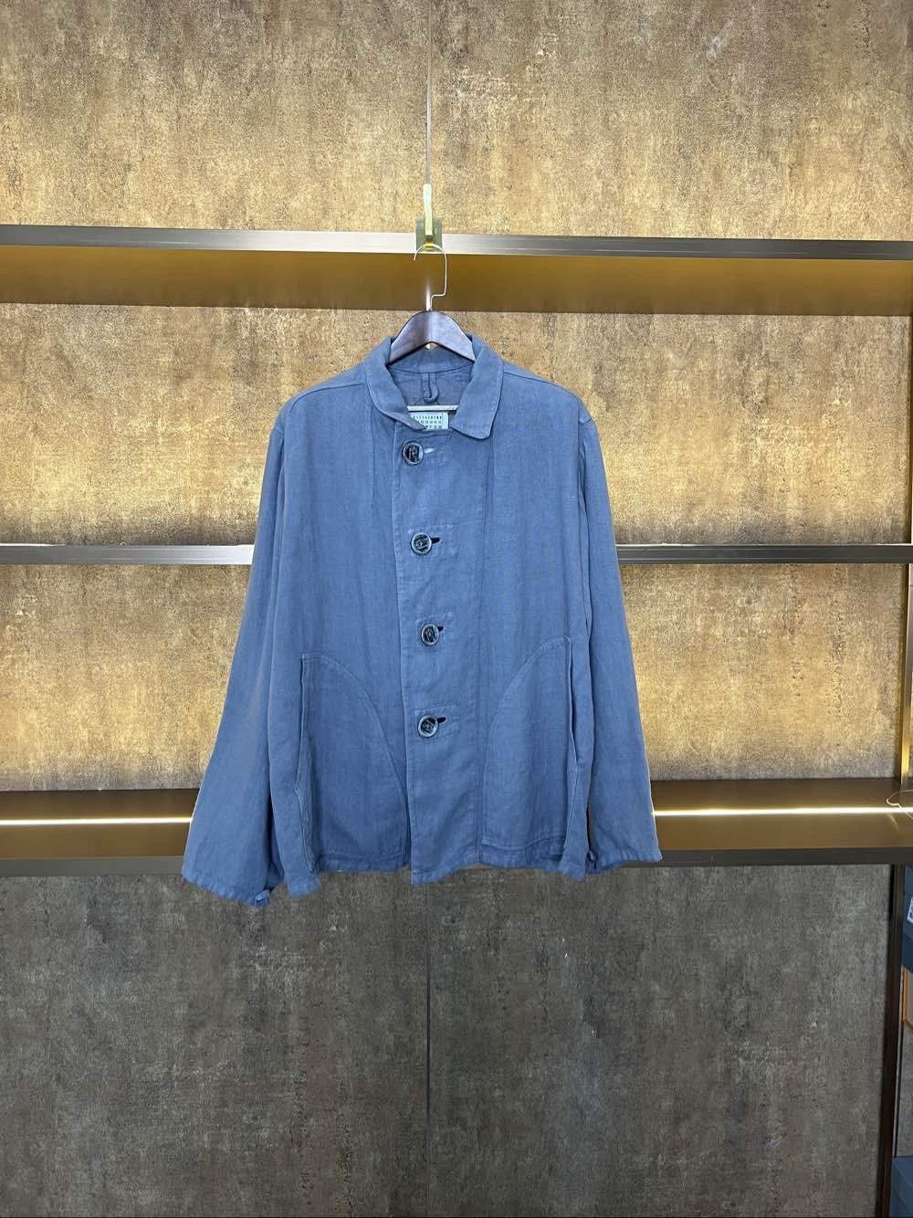 Maison Margiela Maison Margiela Blue Canvas Light Jacket Size 46 Size US S / EU 44-46 / 1 - 1 Thumbnail