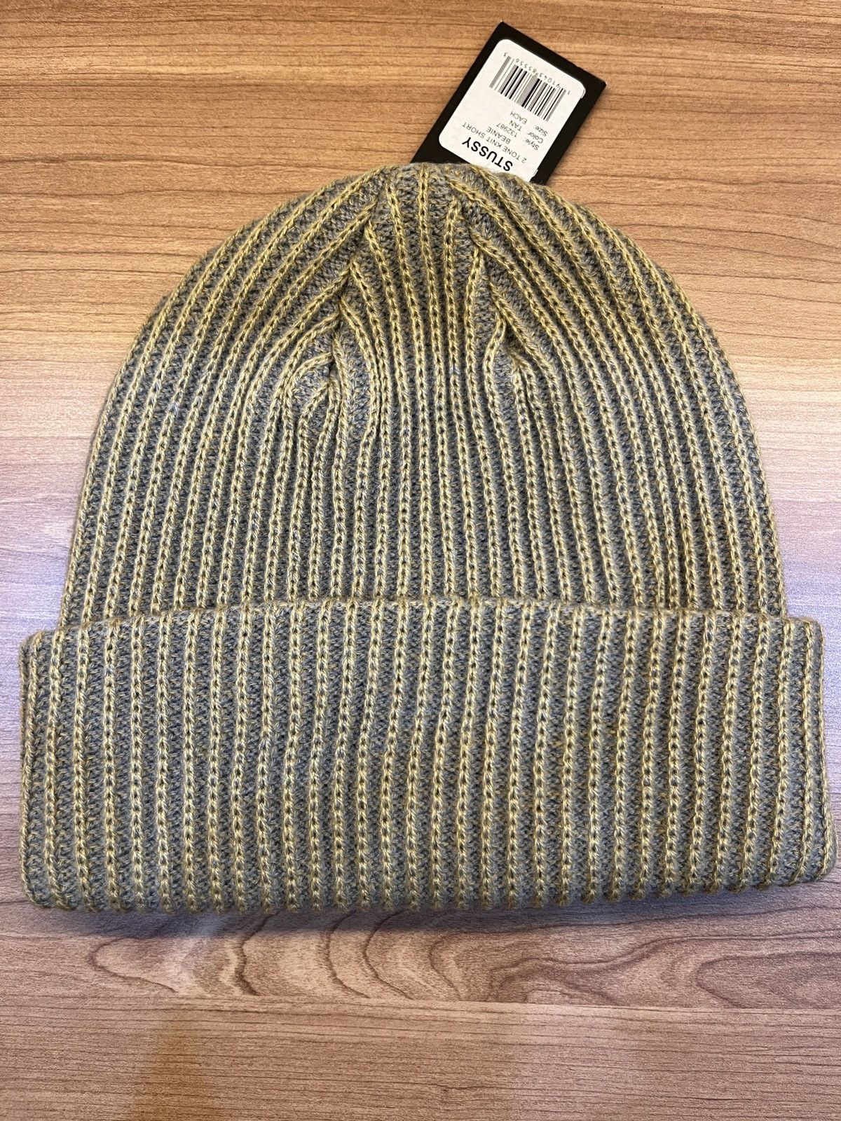 Stussy Stussy 2 Tone Knit Short Beanie Hat Size ONE SIZE - 3 Thumbnail
