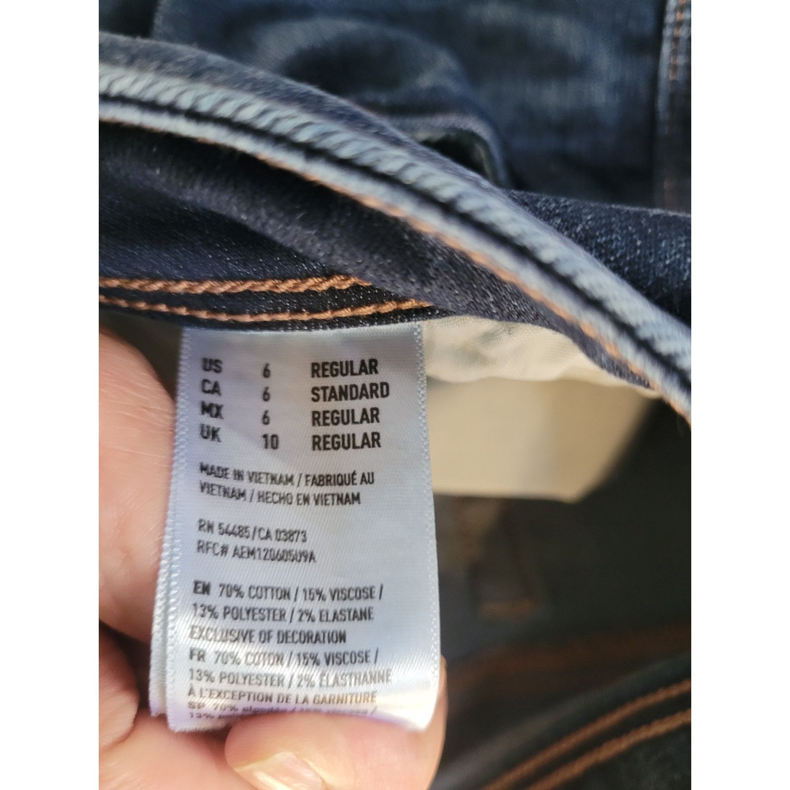 Coldwater Creek Coldwater Creek Women's Jeans Dk Indigo Sz Petite 10 Size 32" / US 10 / IT 46 - 6 Thumbnail