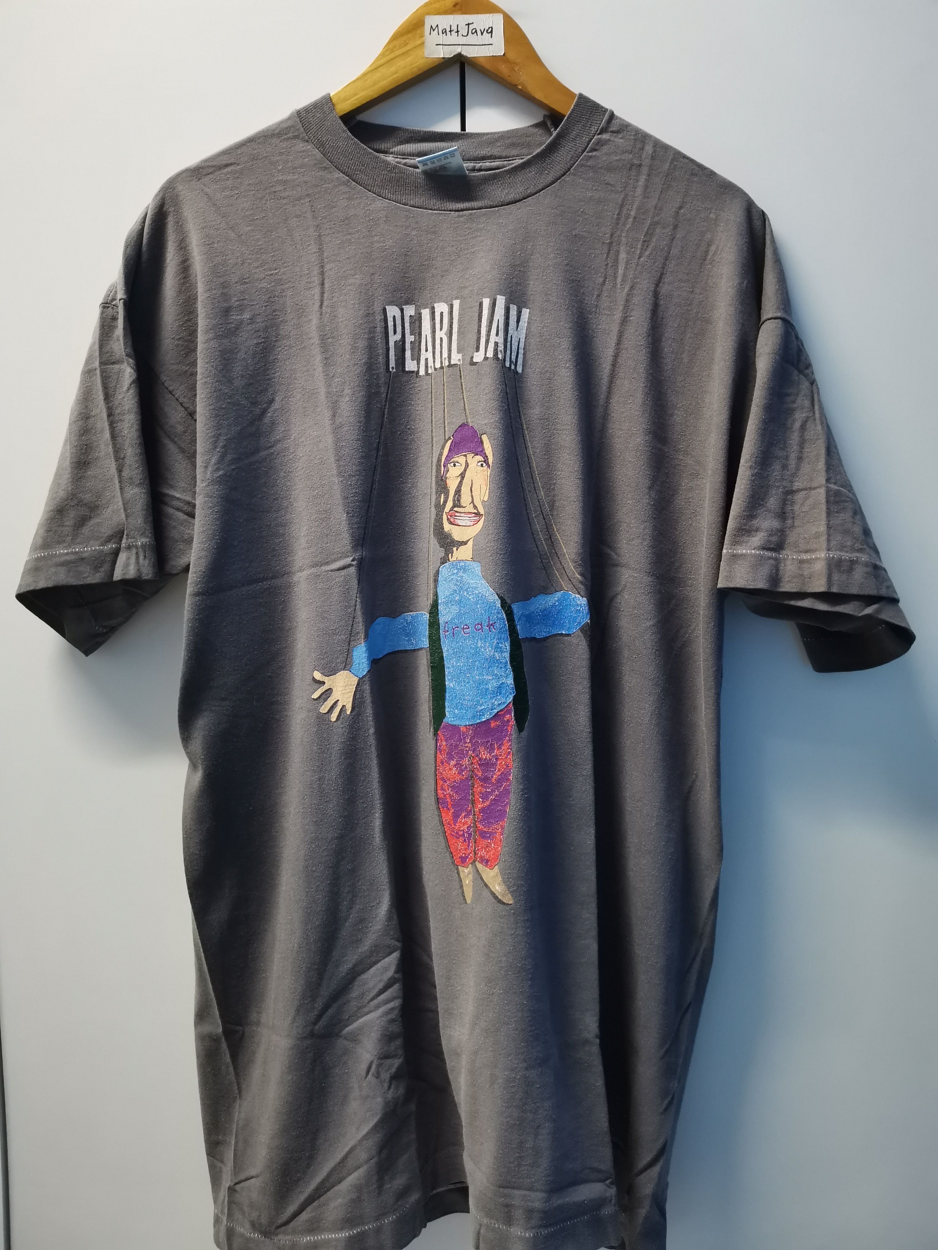 Band Tees Vintage Pearl Jam Freak Tour Band Tee Nirvana Sonic Youth Size US XL / EU 56 / 4 - 2 Thumbnail