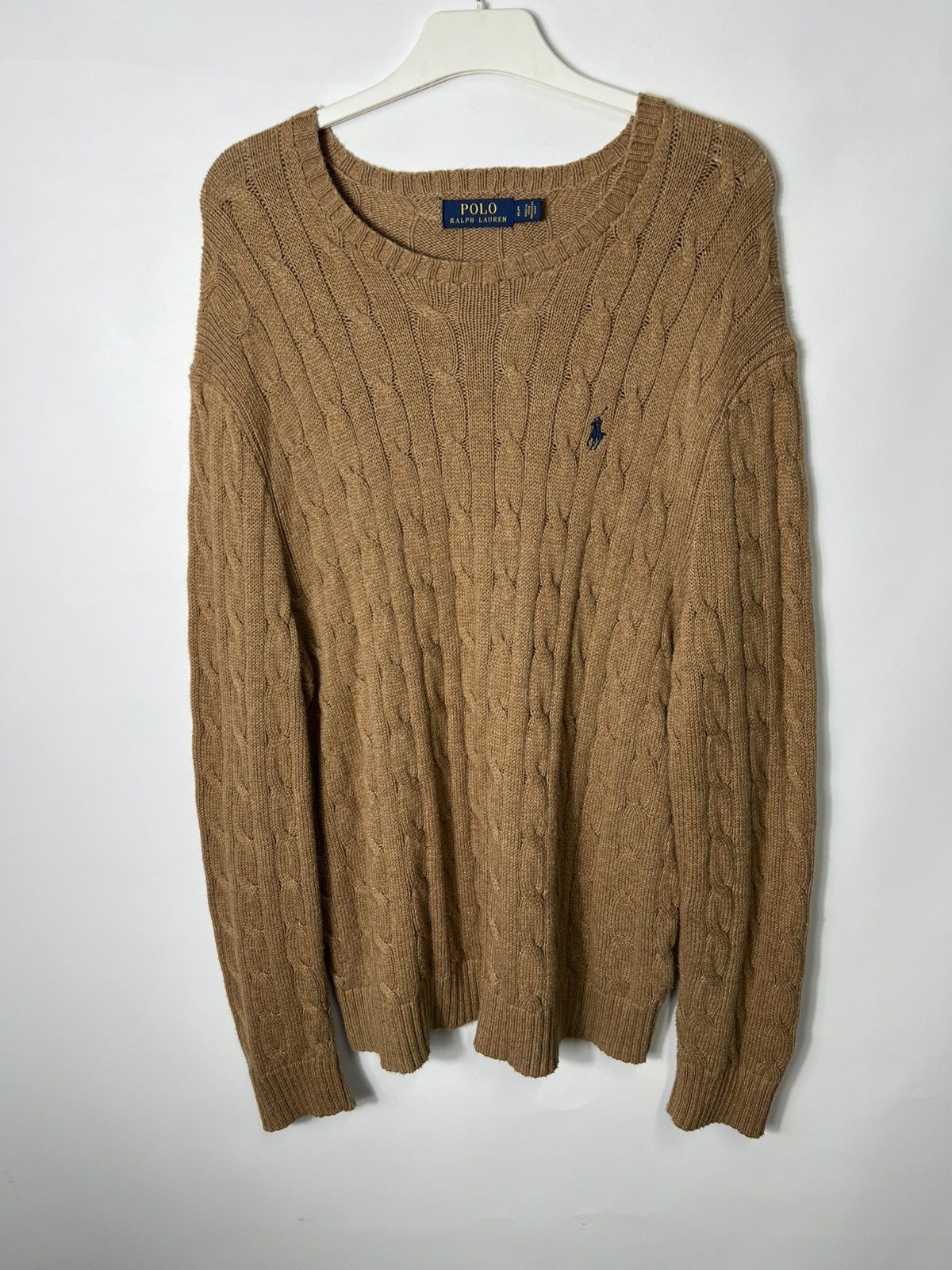 Polo Ralph Lauren Vintage streetwear y2k Polo Ralph Lauren Cable Knit Sweater Size US L / EU 52-54 / 3 - 1 Thumbnail