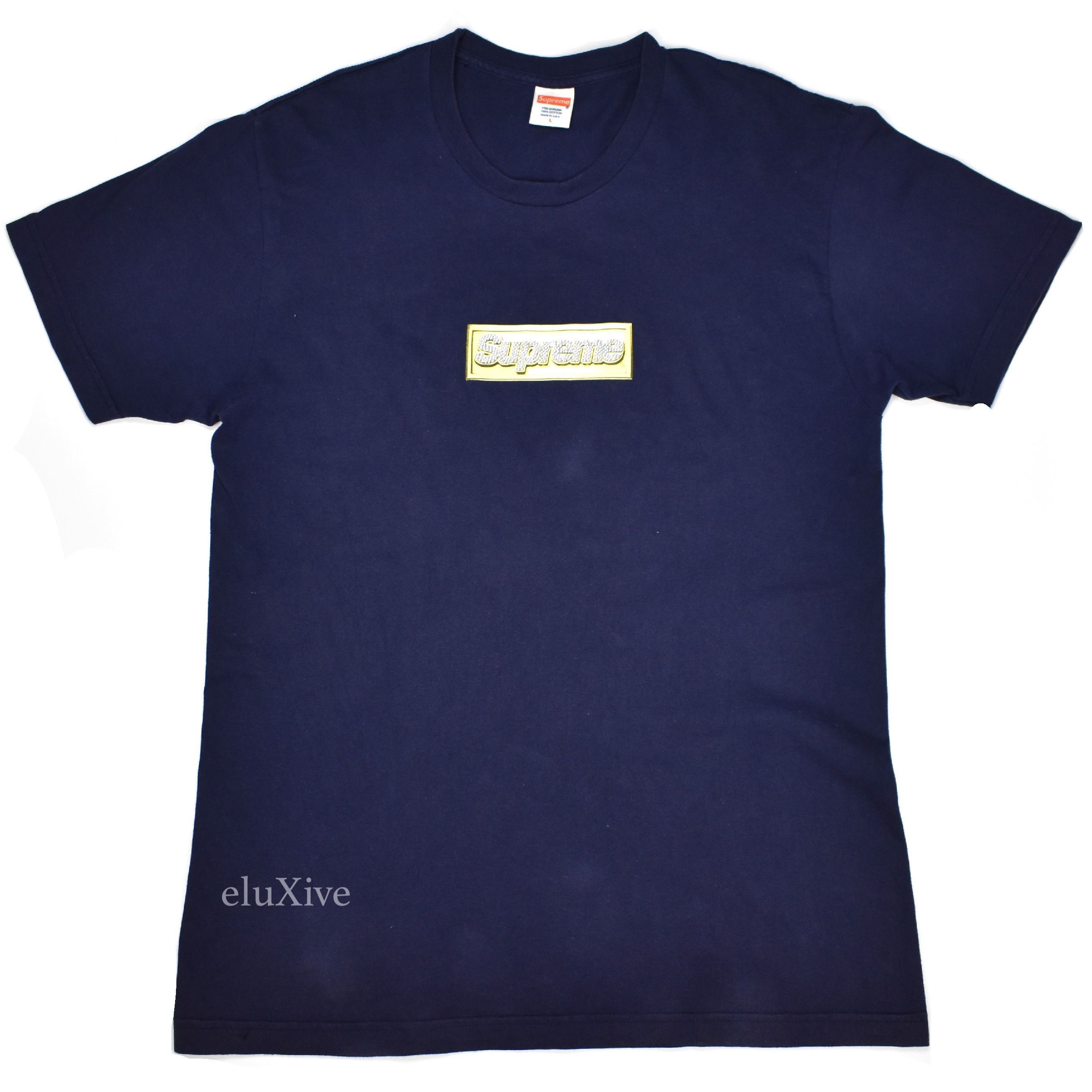 Supreme SS13 Supreme Bling Box Logo T-Shirt Navy Size US L / EU 52-54 / 3 - 1 Preview