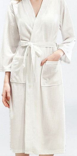 The Unbranded Brand Women Soft Robe Lightweight Spa Shower Bathrobe Size M / US 6-8 / IT 42-44 - 4 Thumbnail