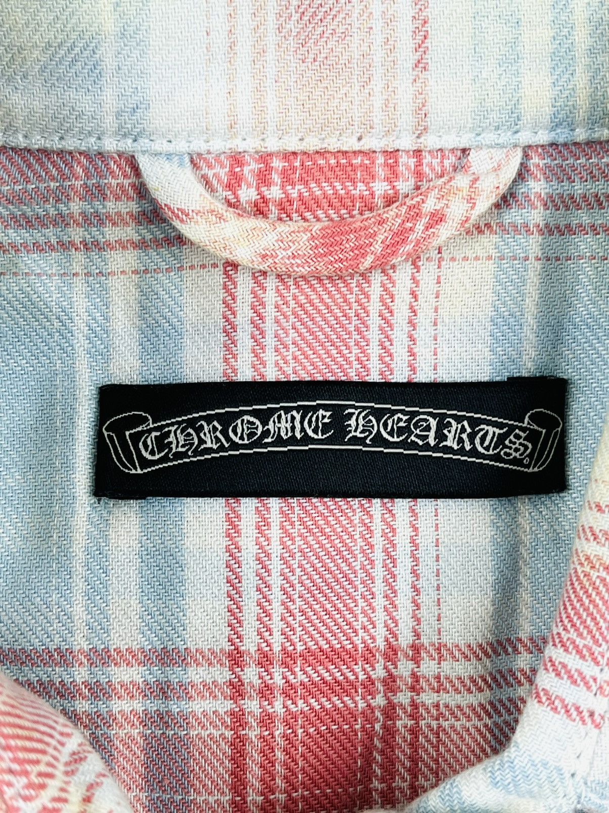 Chrome Hearts Chrome Hearts Leather Fleur De Lis Patch Flannel Shirt Size S / US 4 / IT 40 - 14 Thumbnail