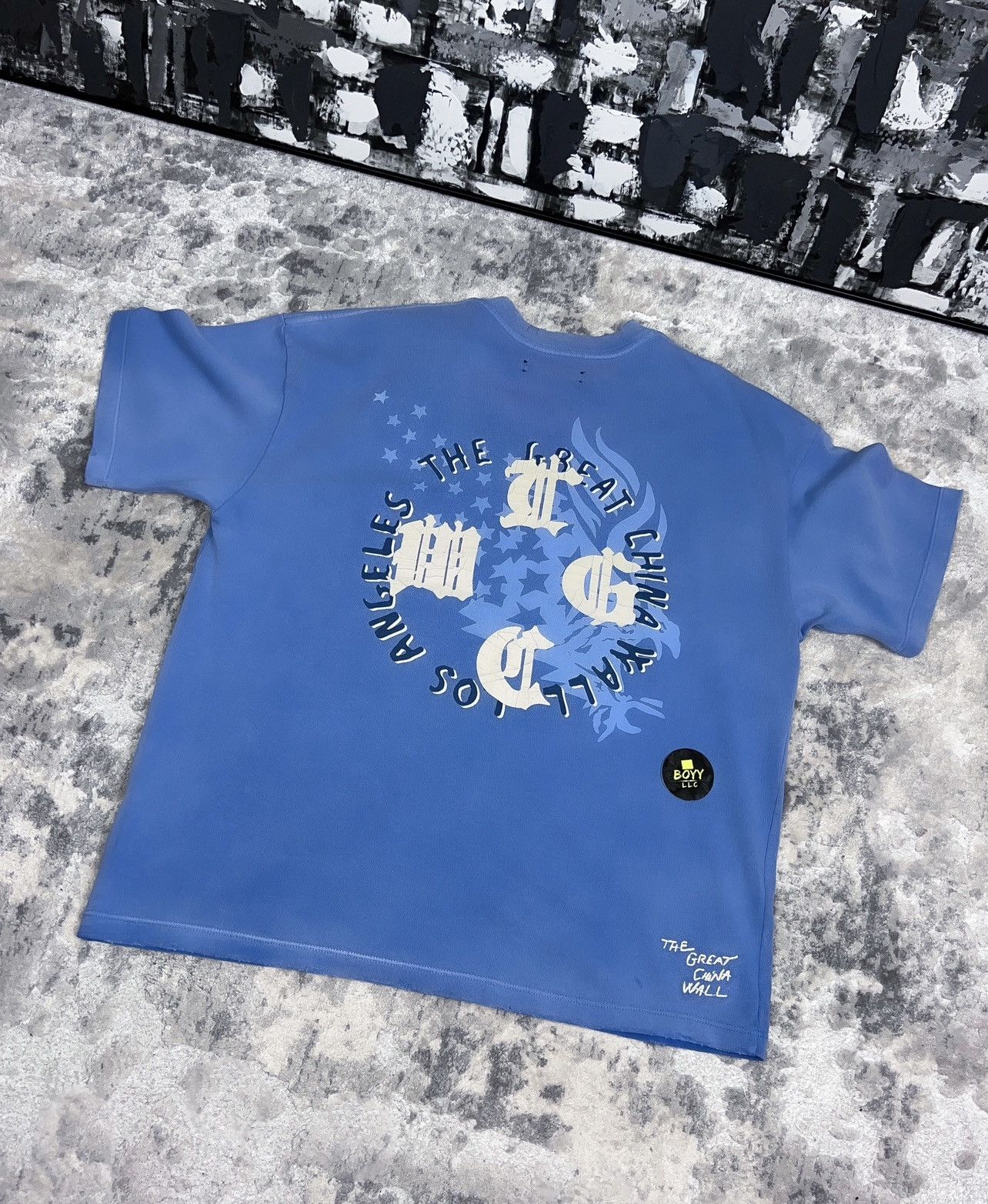 image of Amiri X Tgcw Logo T Shirt in Blue, Men's (Size Small)