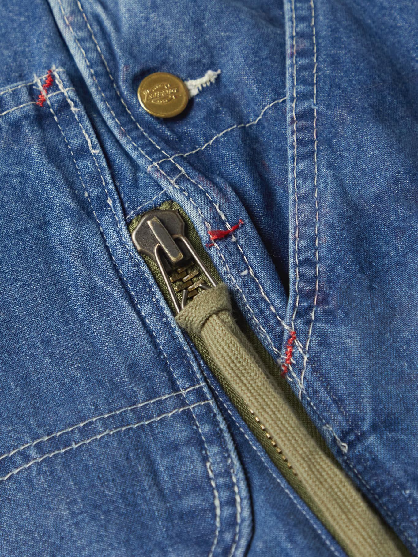 Greg Lauren NWT $1600 Greg Lauren Denim Zip Wide Leg With Sweat Size 2 Size US 32 / EU 48 - 4 Thumbnail
