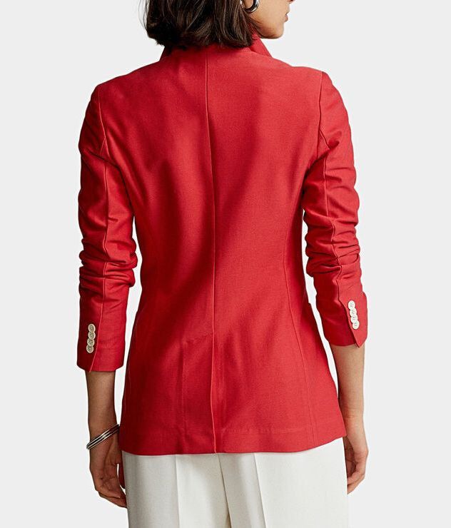 Polo Ralph Lauren Polo Ralph Lauren Womens Logo Double Red Blazer Sz 2 Size XS / US 0-2 / IT 36-38 - 18 Thumbnail