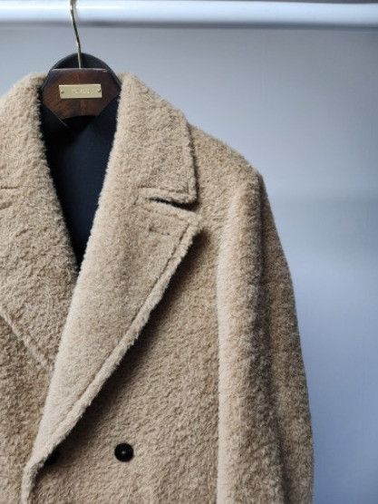 Tom Ford o1sm1stk0124 Alpaca Mohair Boucle Coat in Beige Size US M / EU 48-50 / 2 - 2 Thumbnail