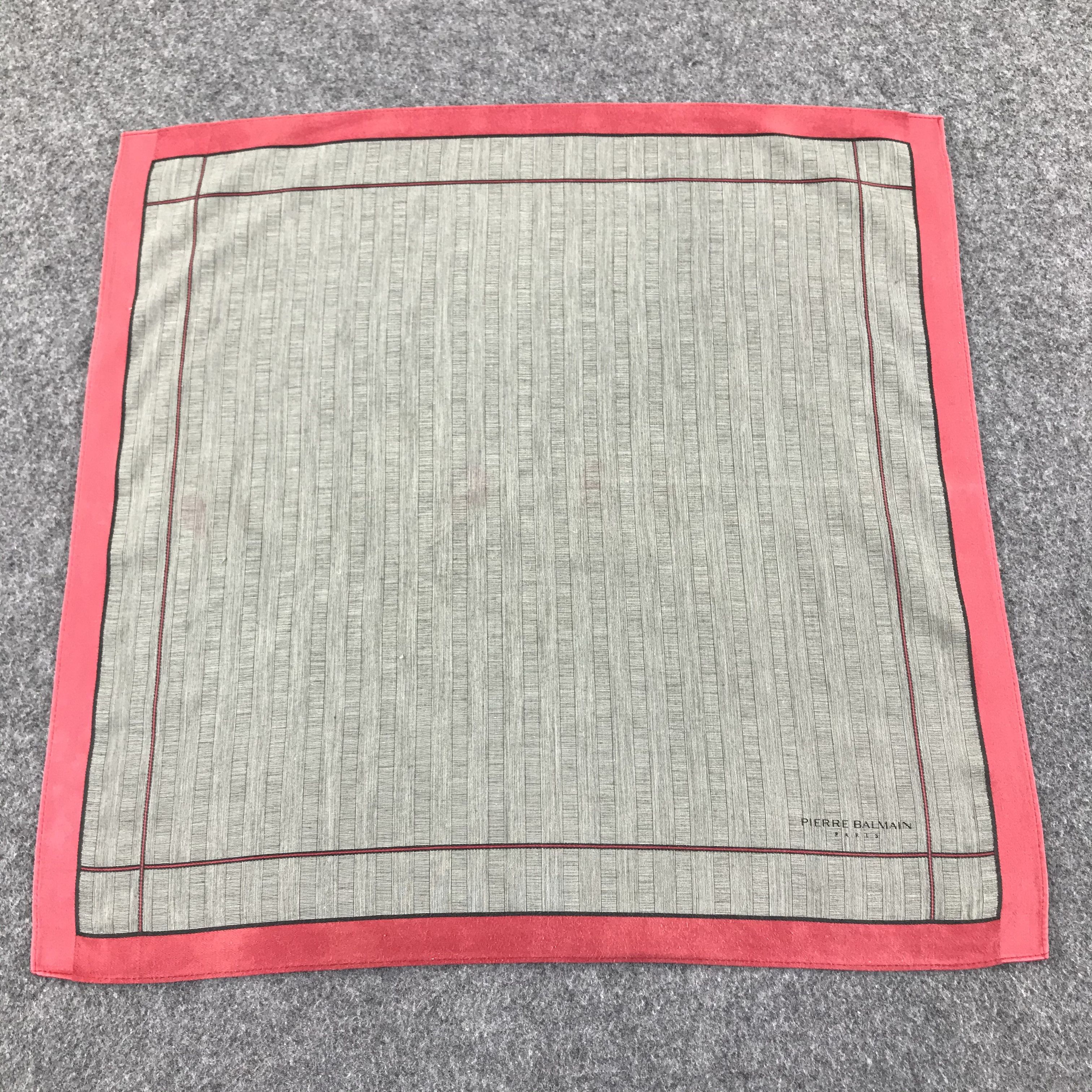 Pierre Balmain Pierre Balmain Handkerchief Neckerchief Bandana H227 Size ONE SIZE - 1 Thumbnail