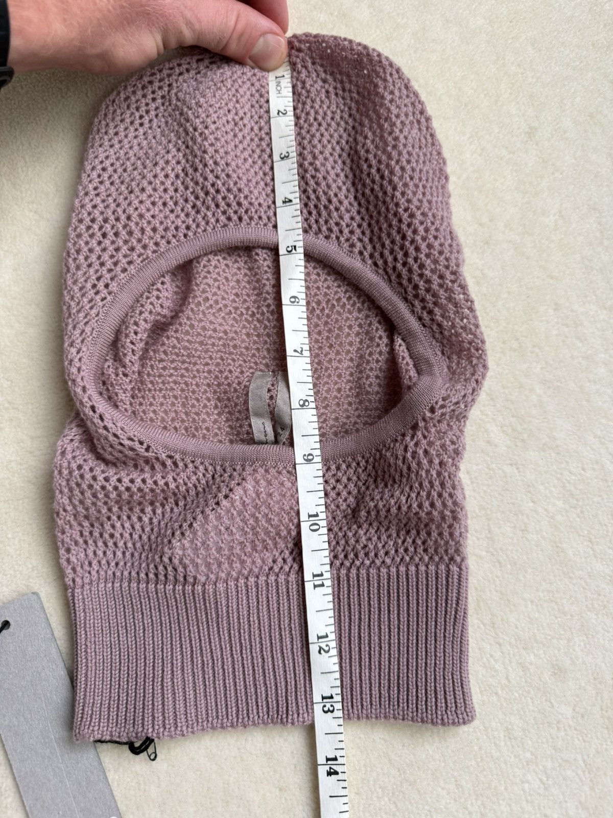 Rick Owens SS24 Rick owens dusty pink Lido balaclava grail skull hat Size ONE SIZE - 6 Thumbnail
